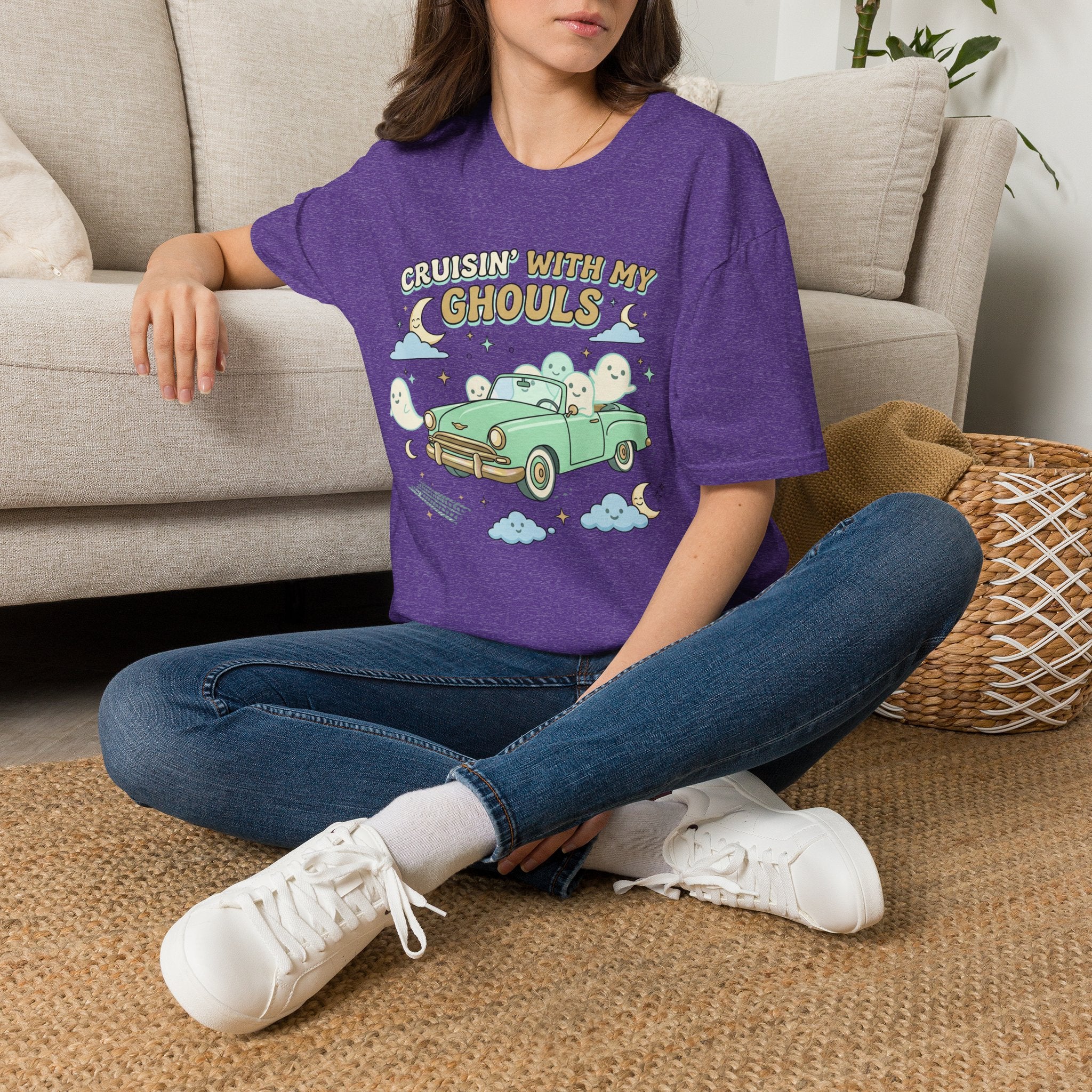 Cruisin' With My Ghouls Tee - Gildan