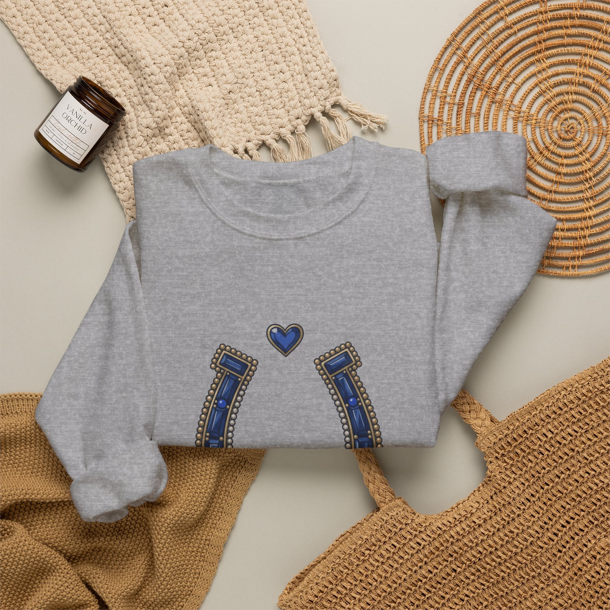 The Sapphire Horseshoe Sweatshirt - Gildan