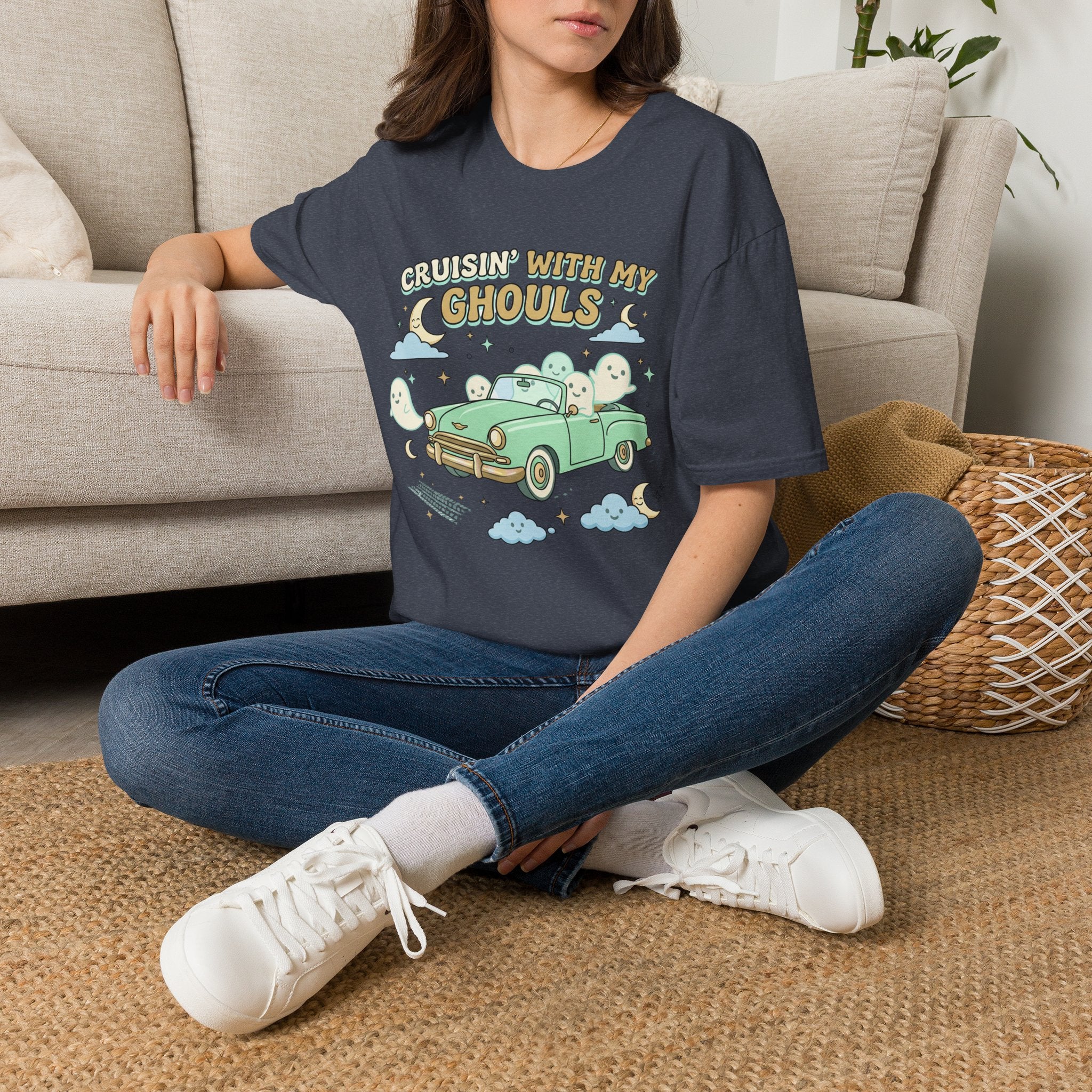 Cruisin' With My Ghouls Tee - Gildan