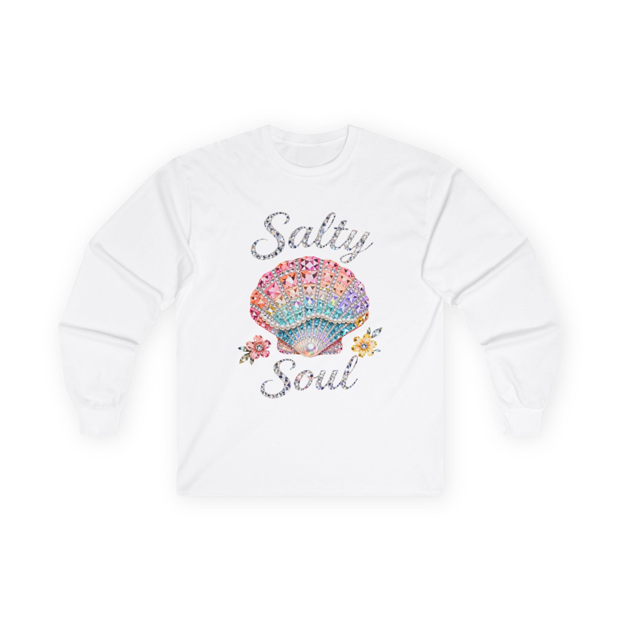 Salty Soul Long Sleeve Tee - Gildan