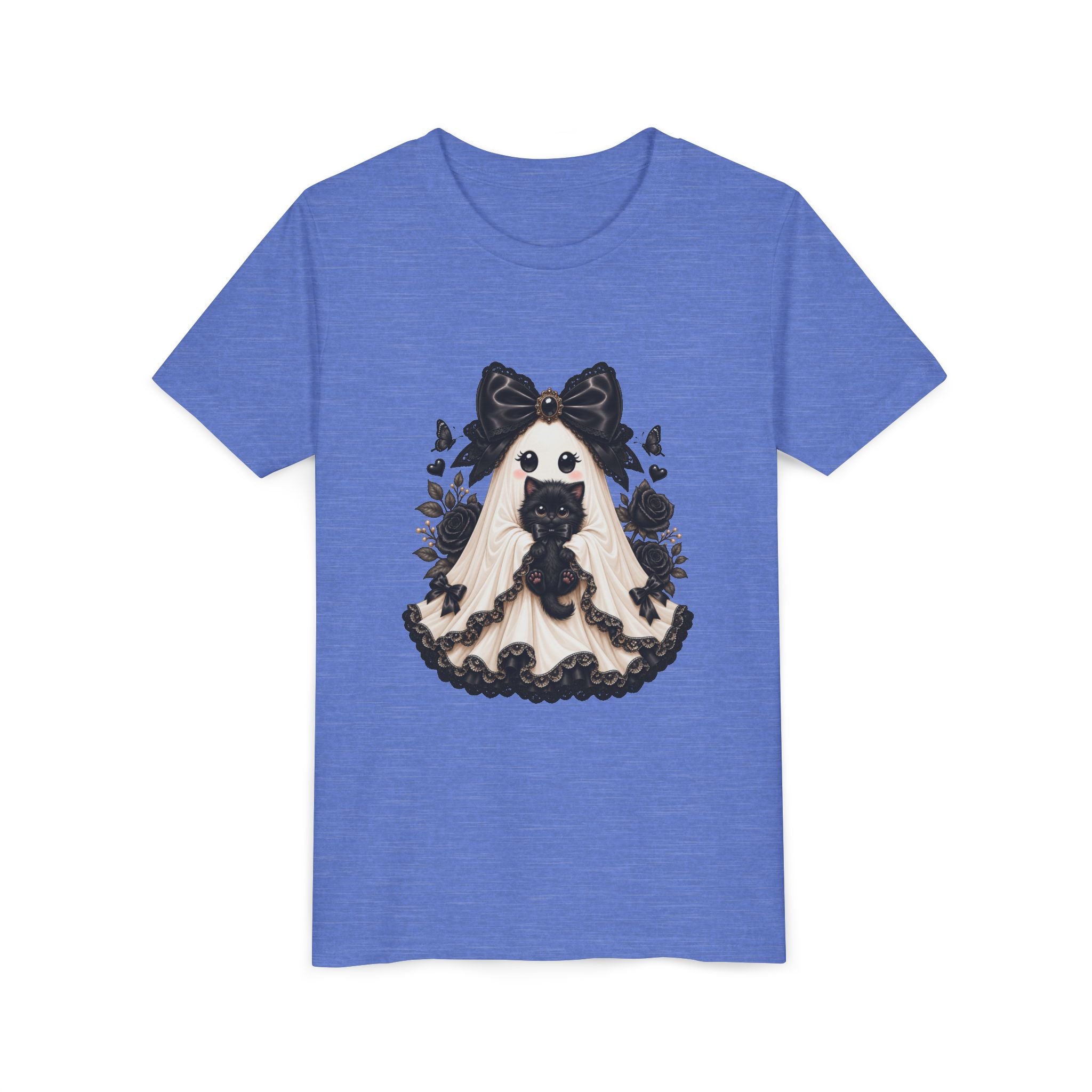 Lace Kitten Ghost Tee - Youth Tee