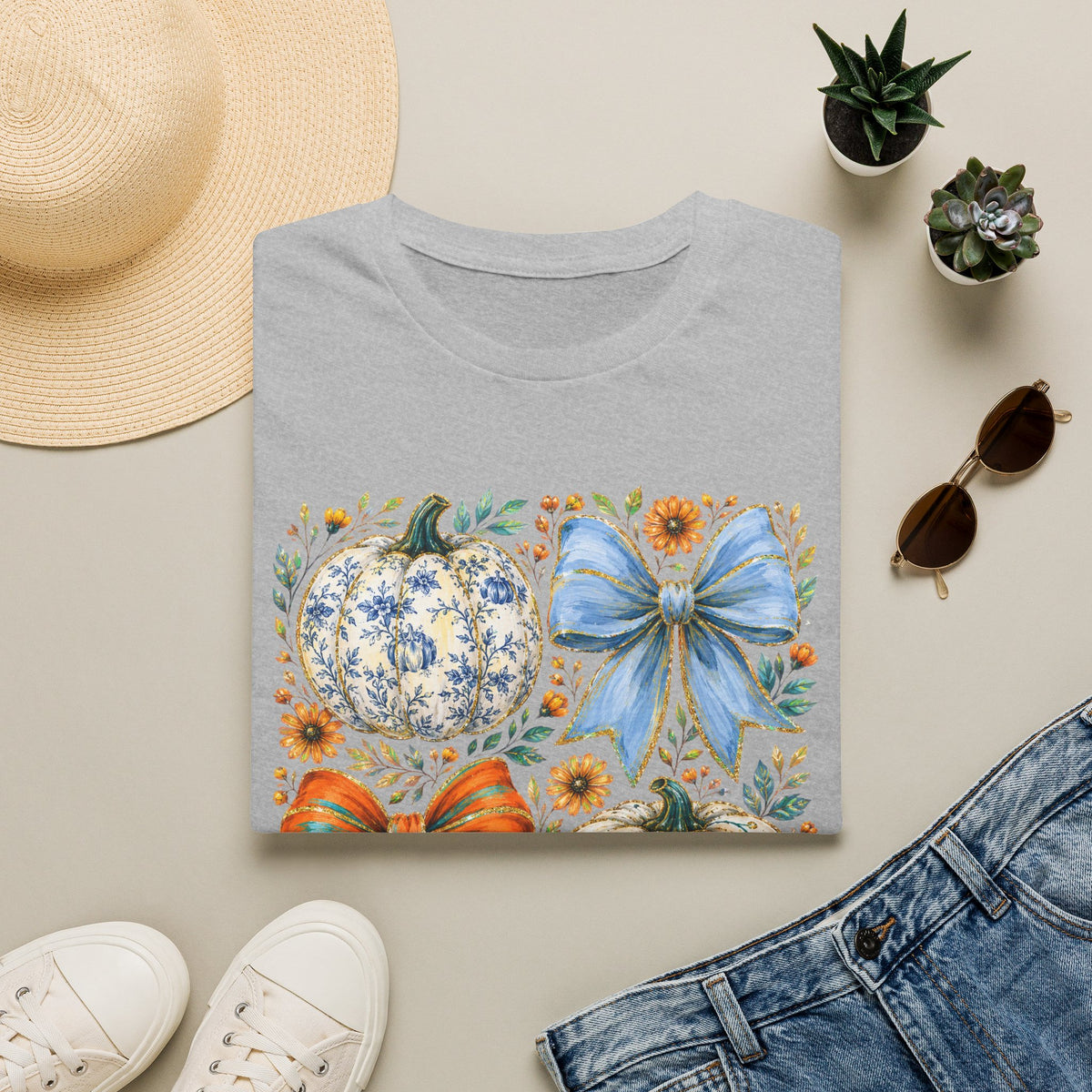 Pumpkin Bows Tee - Gildan