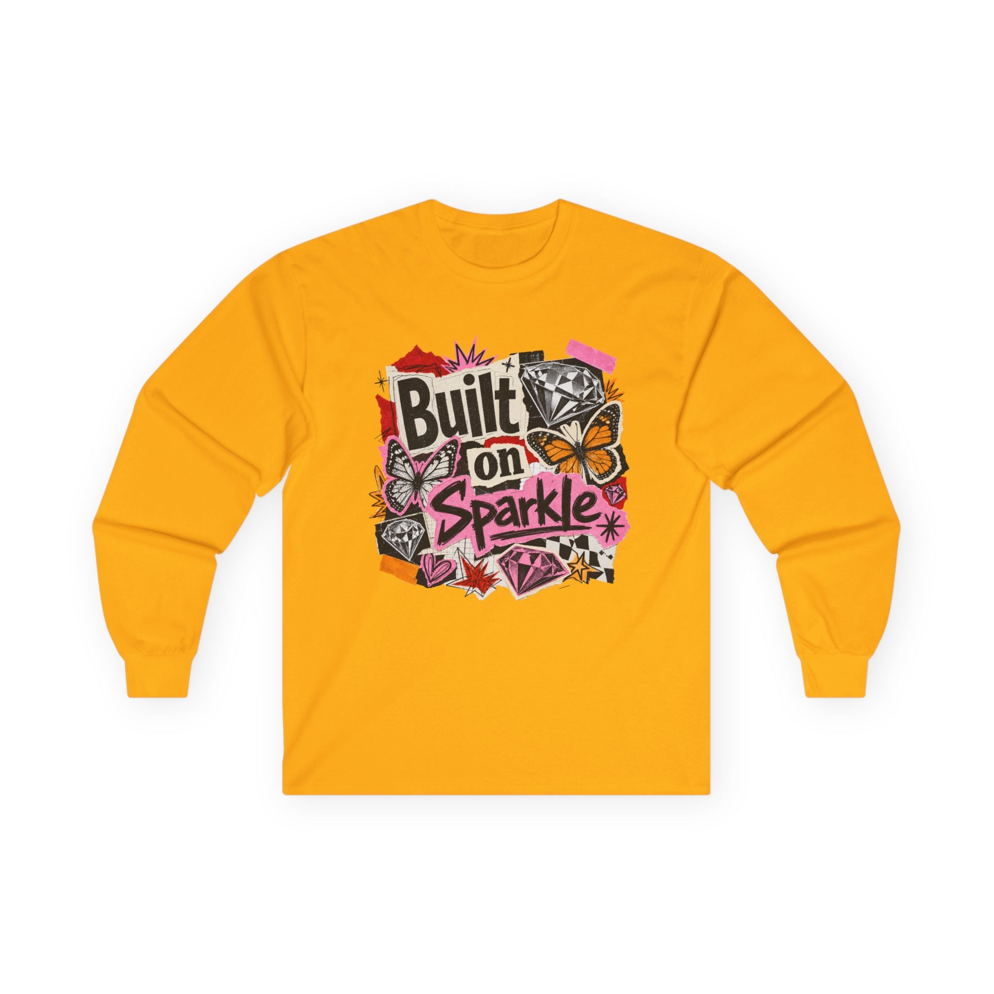 Built on Sparkle Long Sleeve Tee - Gildan
