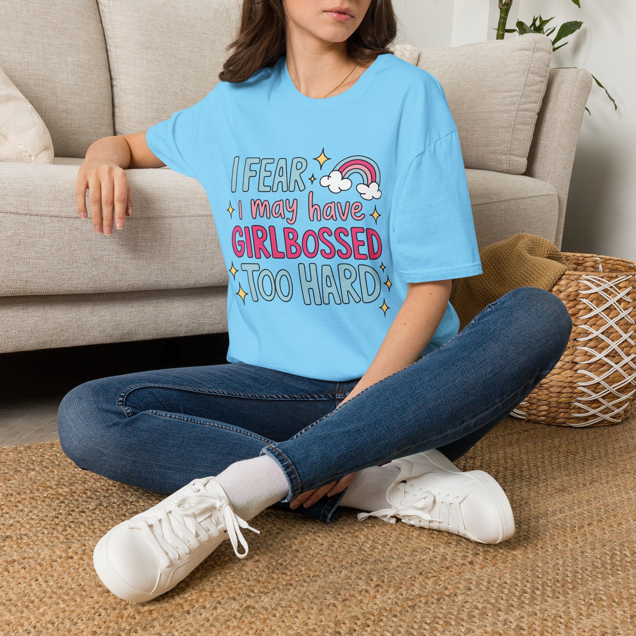 Girlbossed Too Hard Tee- Gildan