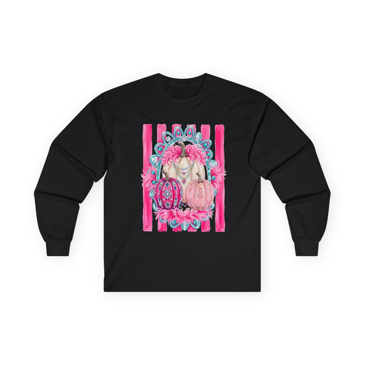 Pink Pumpkins Glam Long Sleeve - Gildan