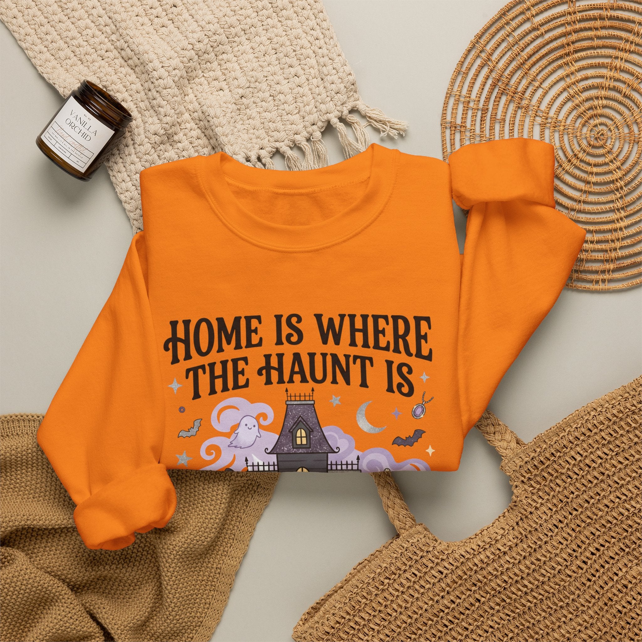 Home Is Where The Haunt Is Sweatshirt - Gildan