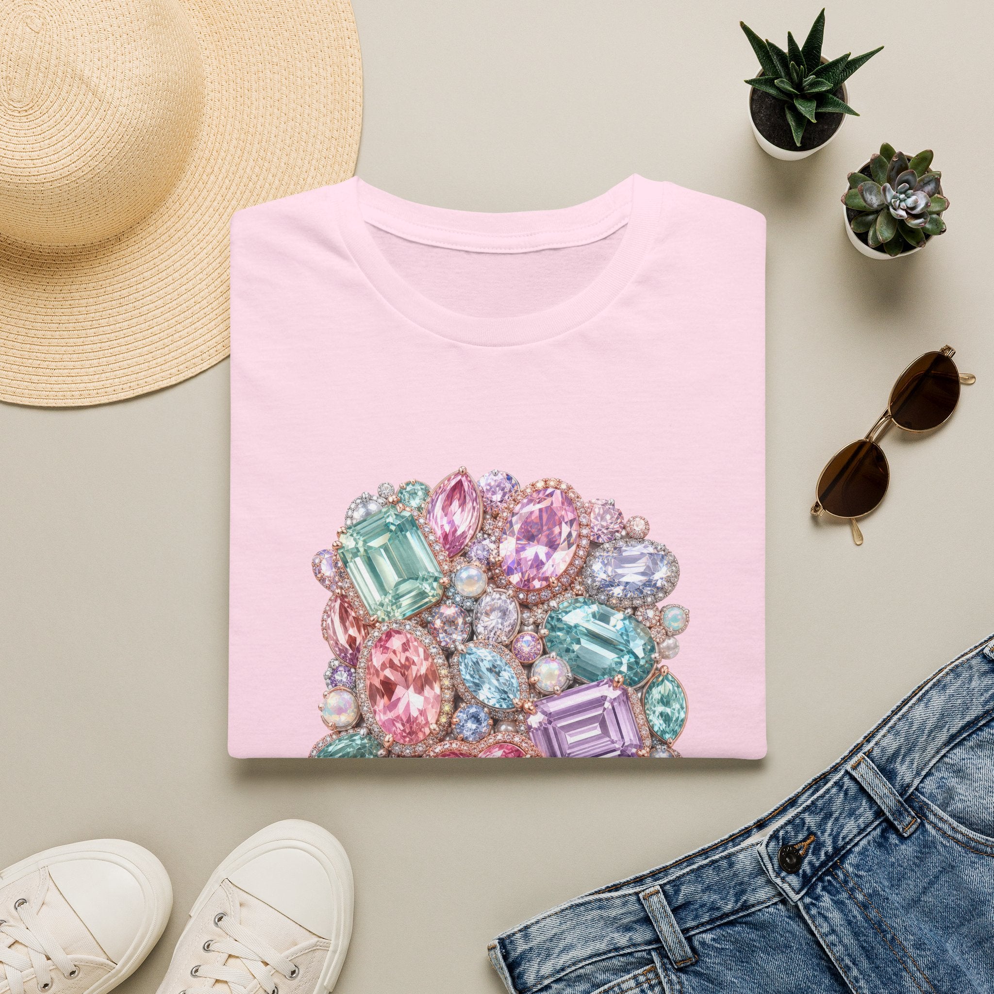 Halo Gemstone Tee - Gildan