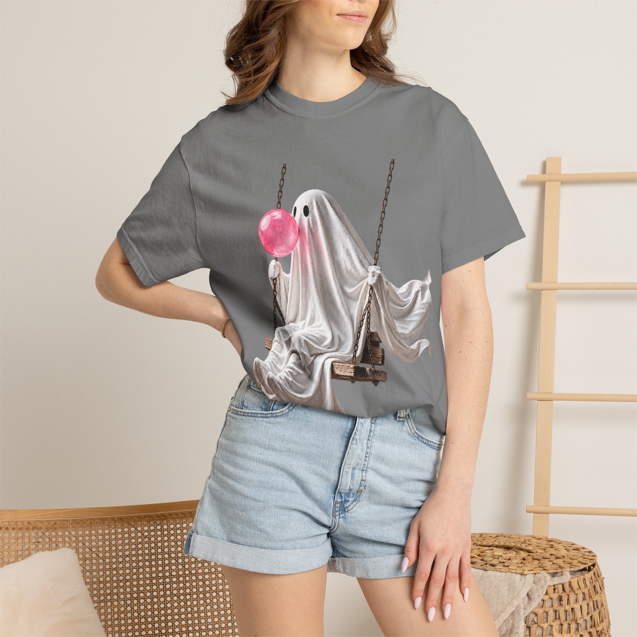Bubblegum Ghost Tee - Comfort Colors