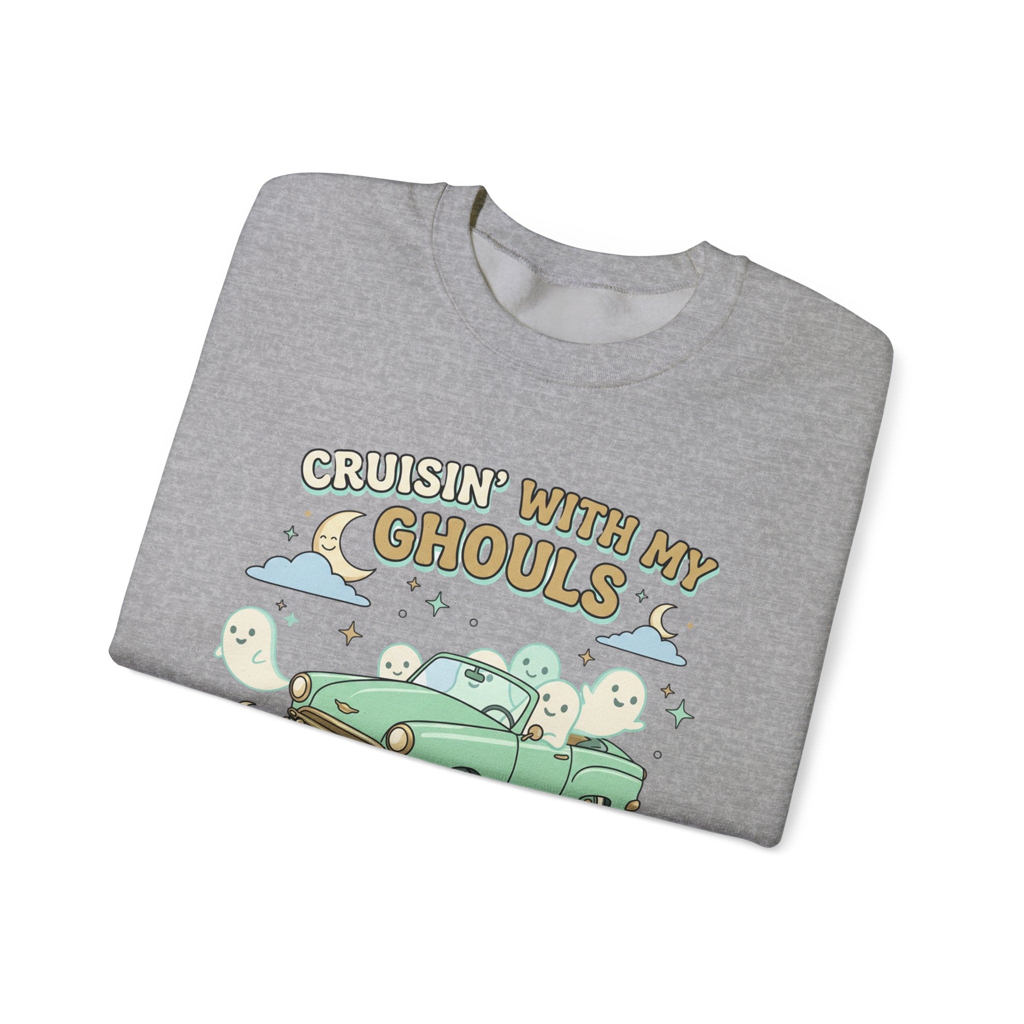 Cruisin' With My Ghouls Sweatshirt - Gildan