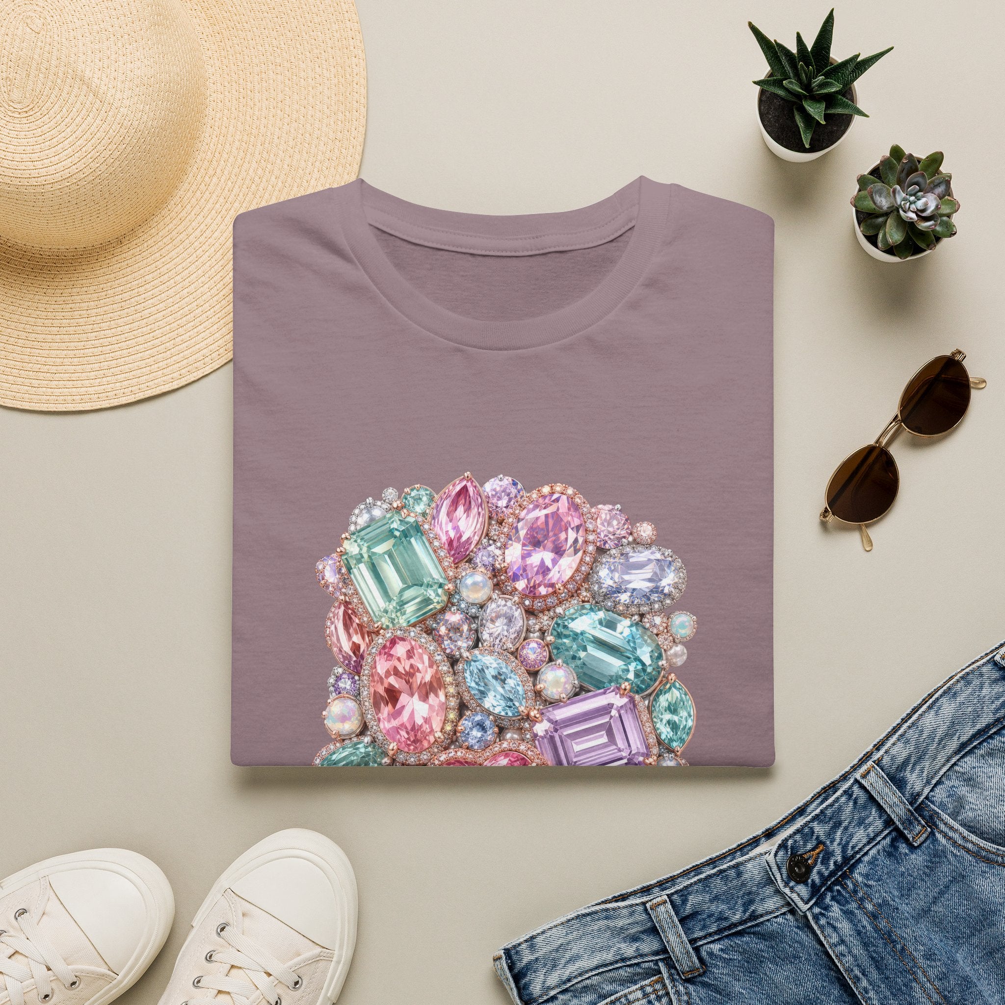 Halo Gemstone Tee - Gildan