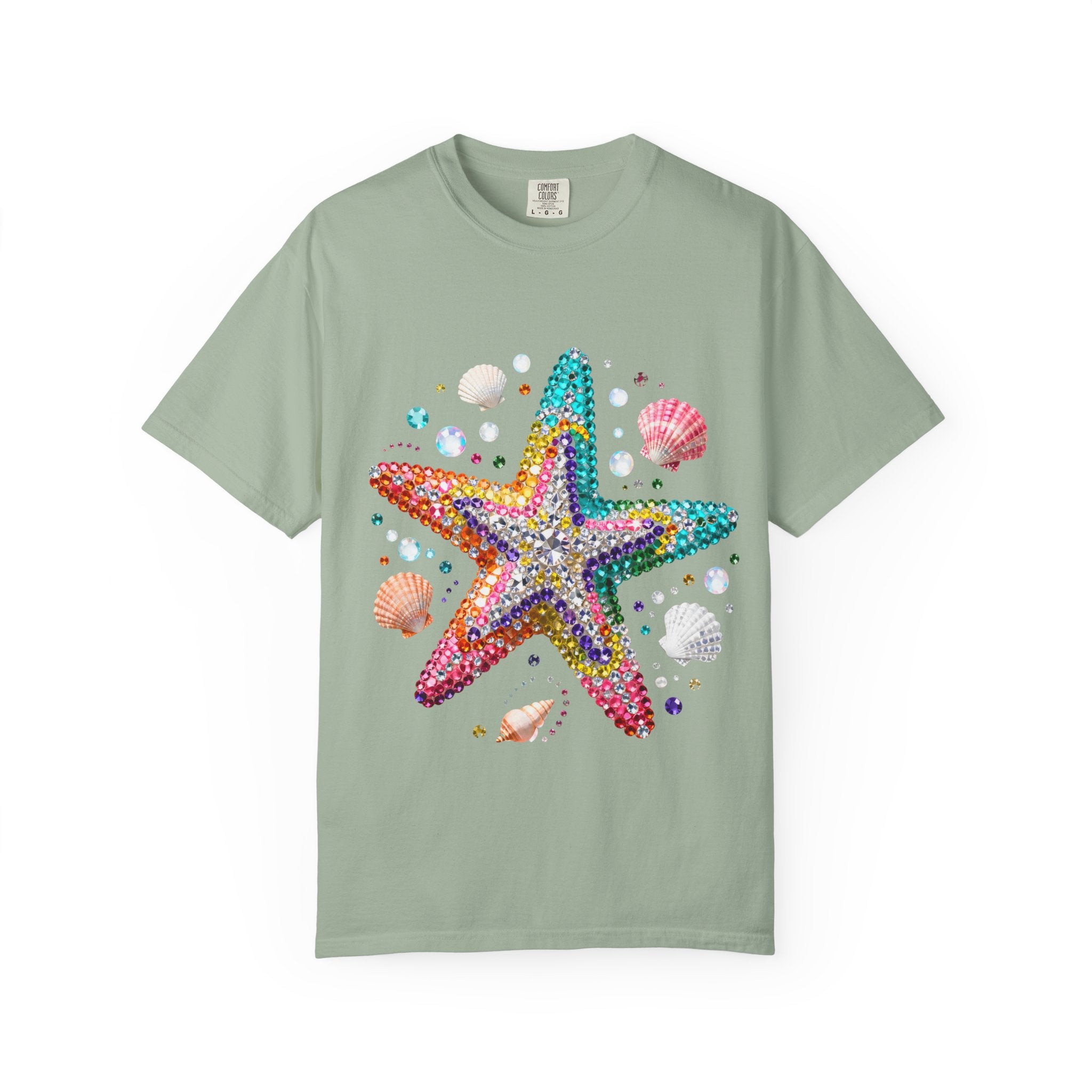 Jeweled Starfish Tee - Comfort Colors