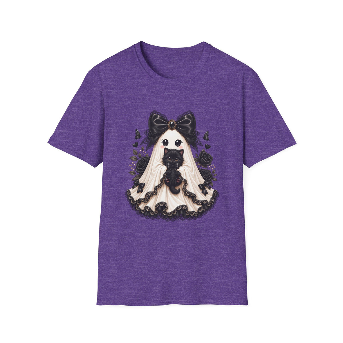 Lace Kitten Ghost Tee - Gildan