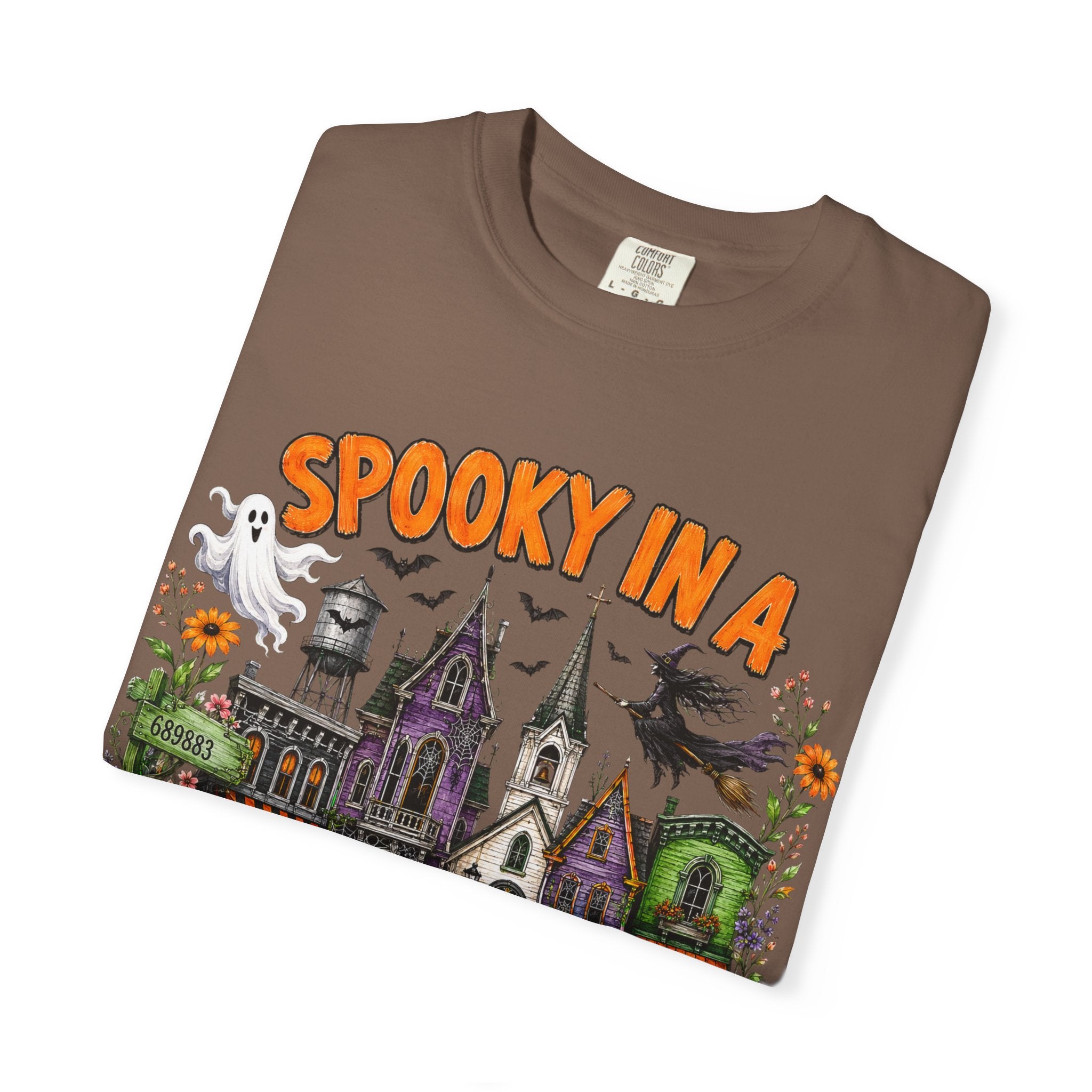 Spooky In A Small Town Tee - Comfort Colors