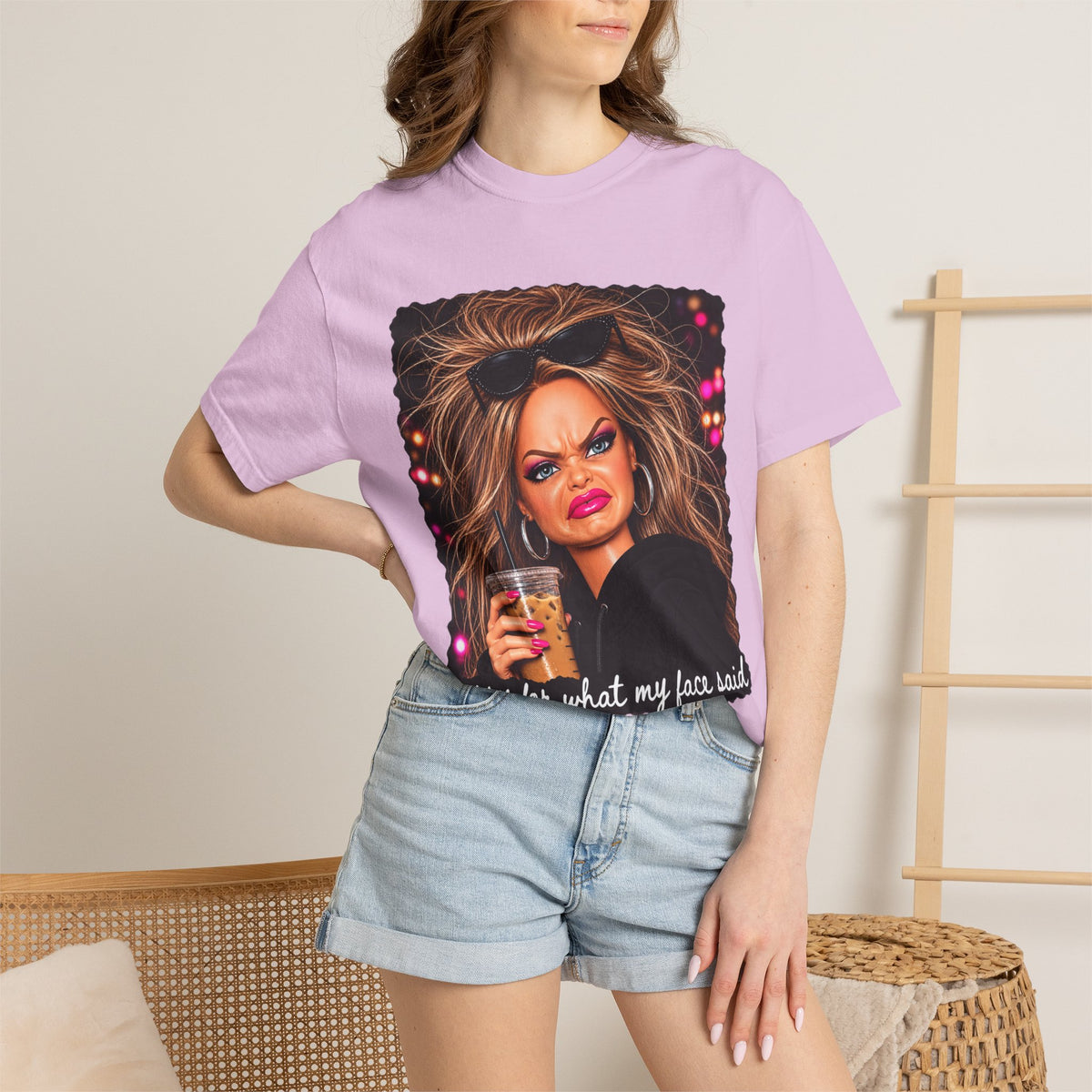 Sorry For What My Face Said Tee - Comfort Colors