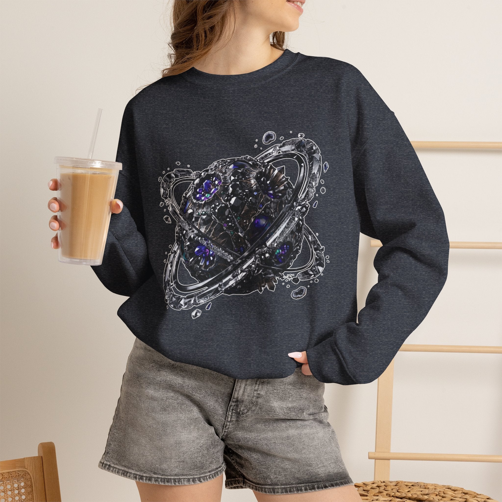 Galactic Planet Sweatshirt - Gildan