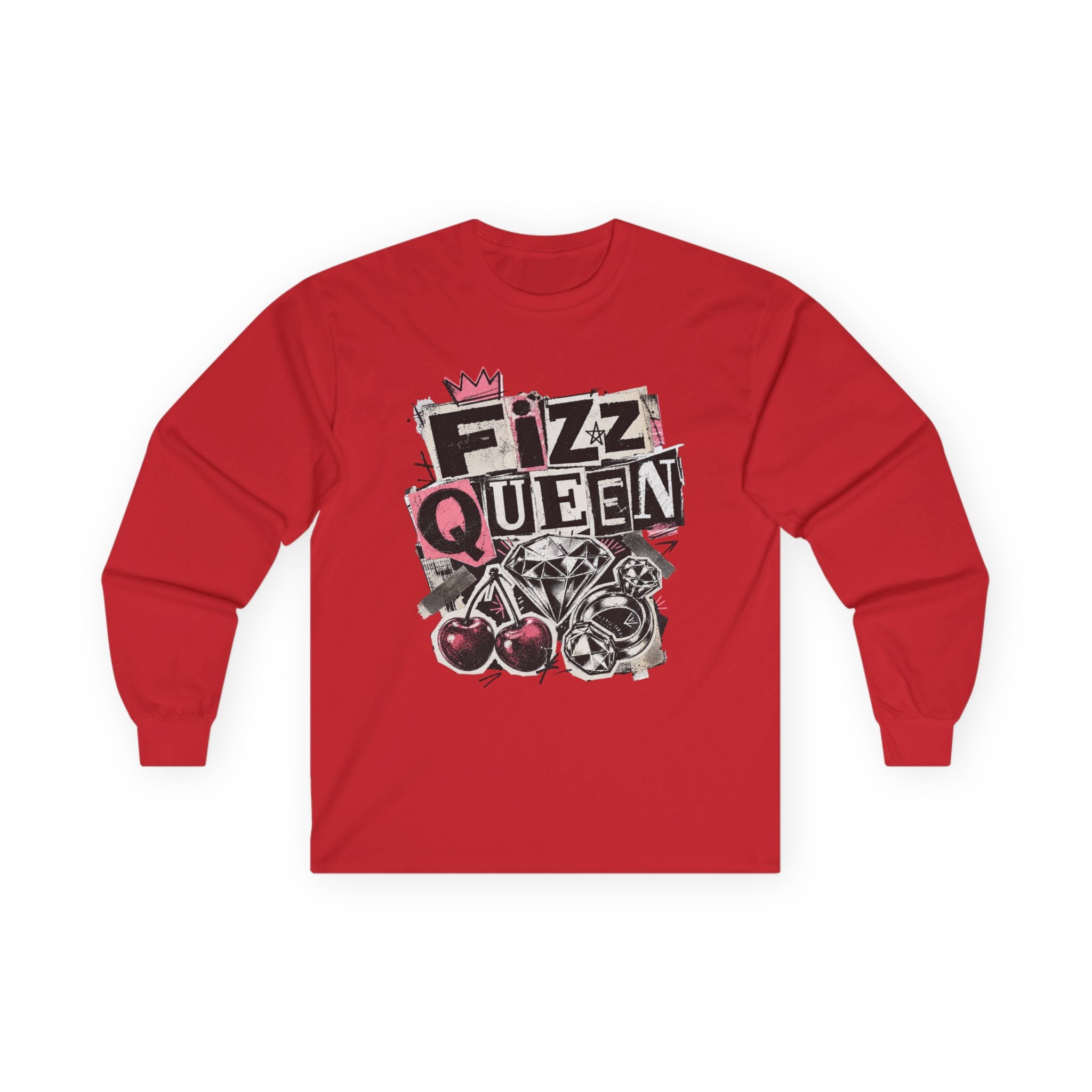 Fizz Queen Long Sleeve Tee - Gildan