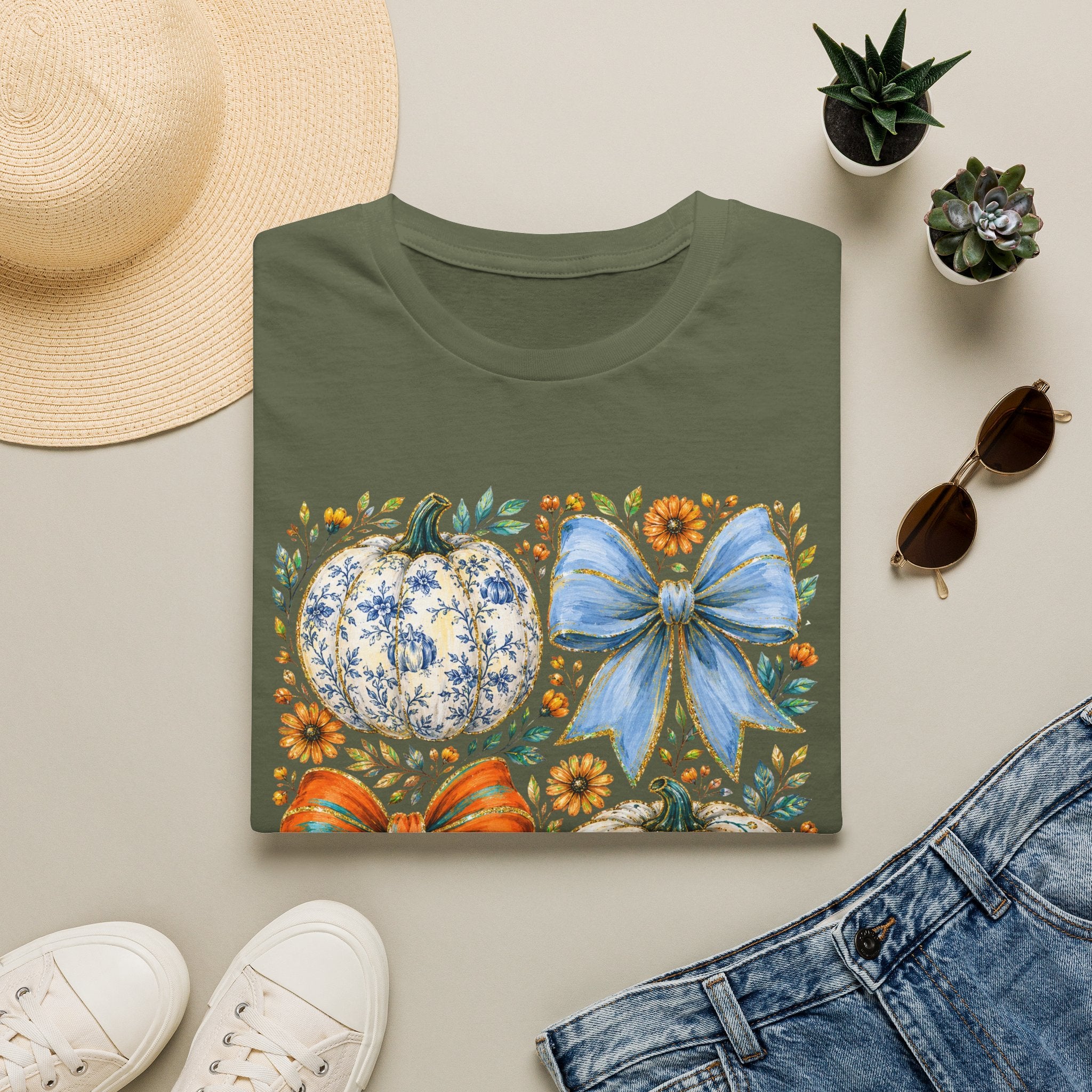 Pumpkin Bows Tee - Gildan