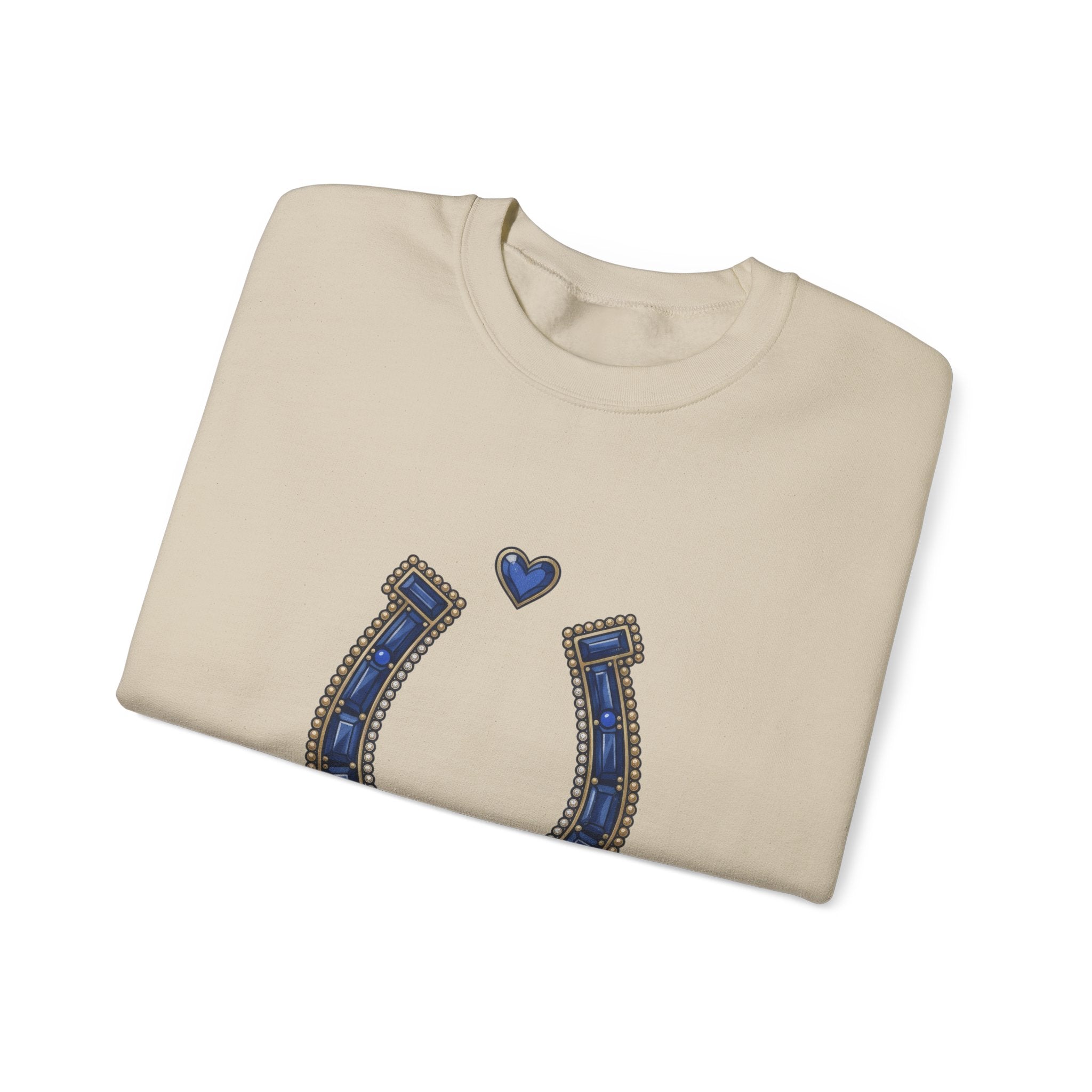 The Sapphire Horseshoe Sweatshirt - Gildan