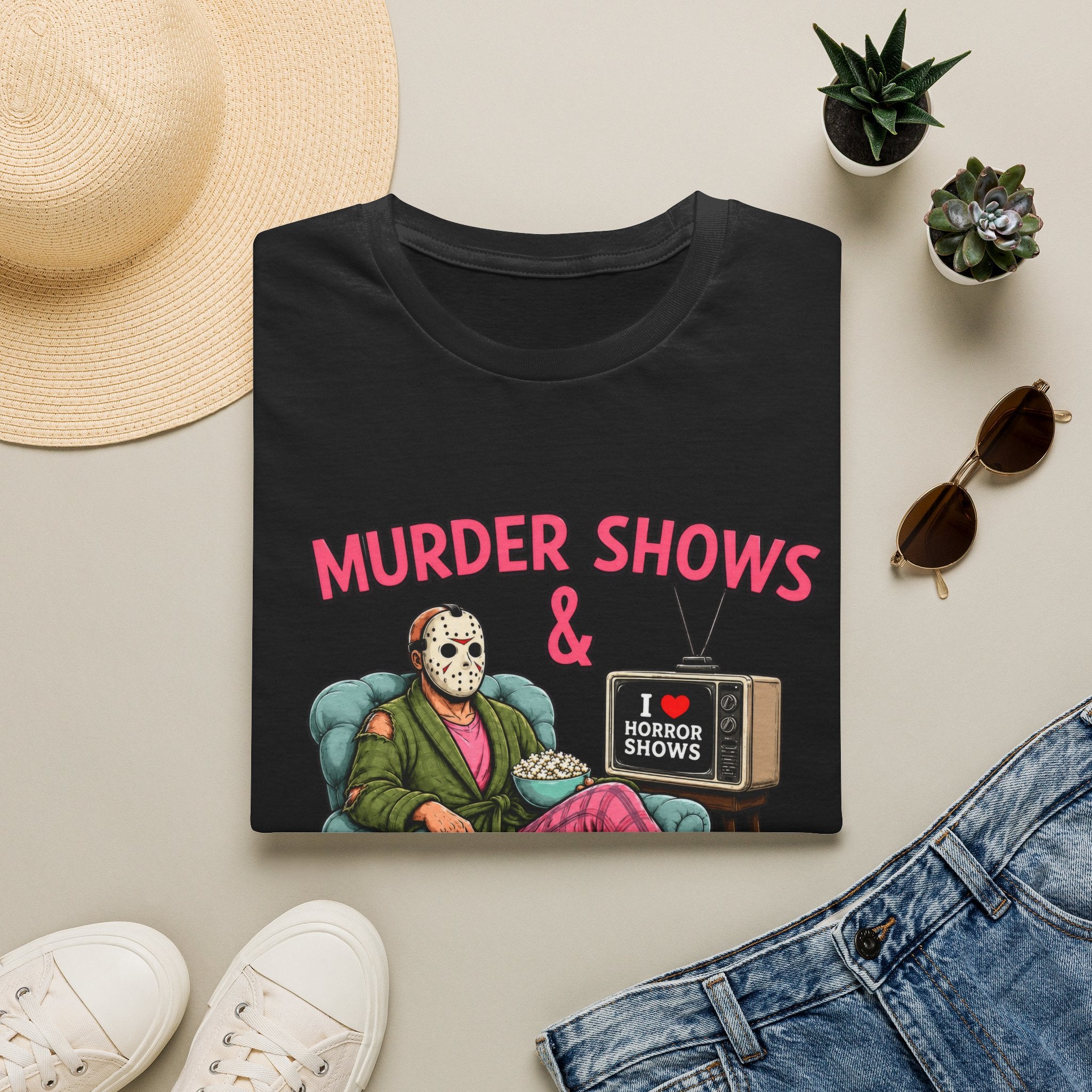 Murder Shows and Comfy Clothes Tee- Gildan