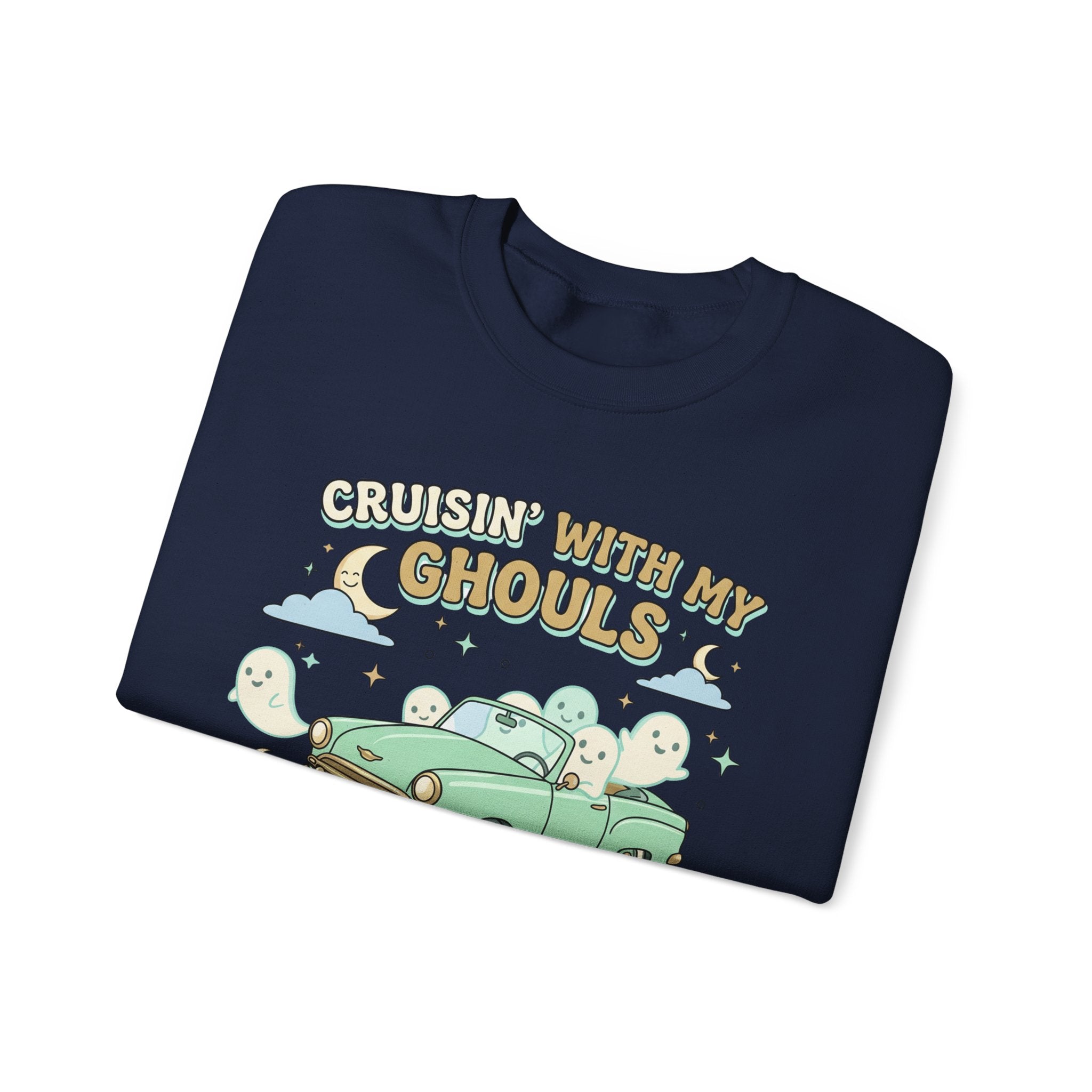 Cruisin' With My Ghouls Sweatshirt - Gildan