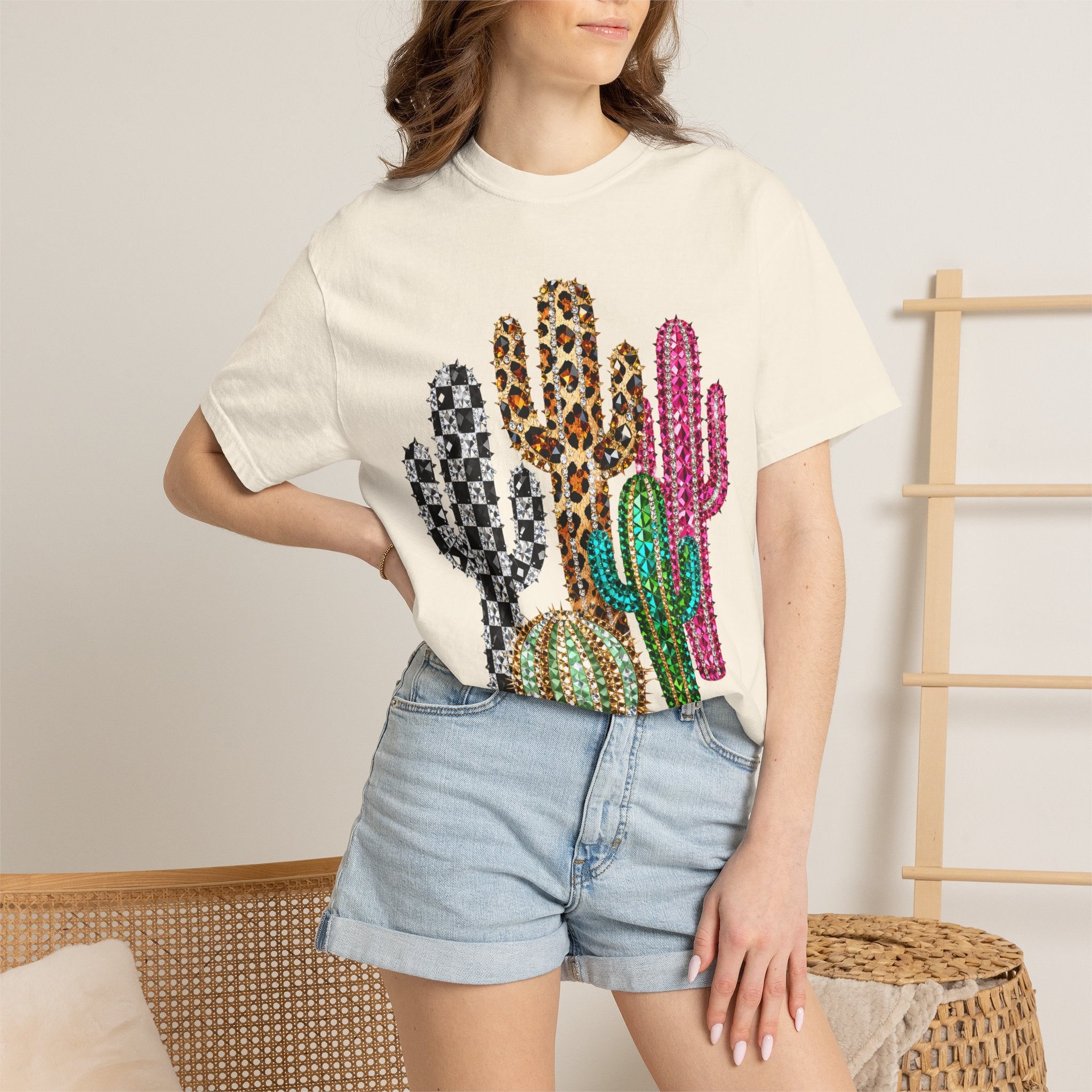 The Jeweled Cactus Tee - Comfort Colors