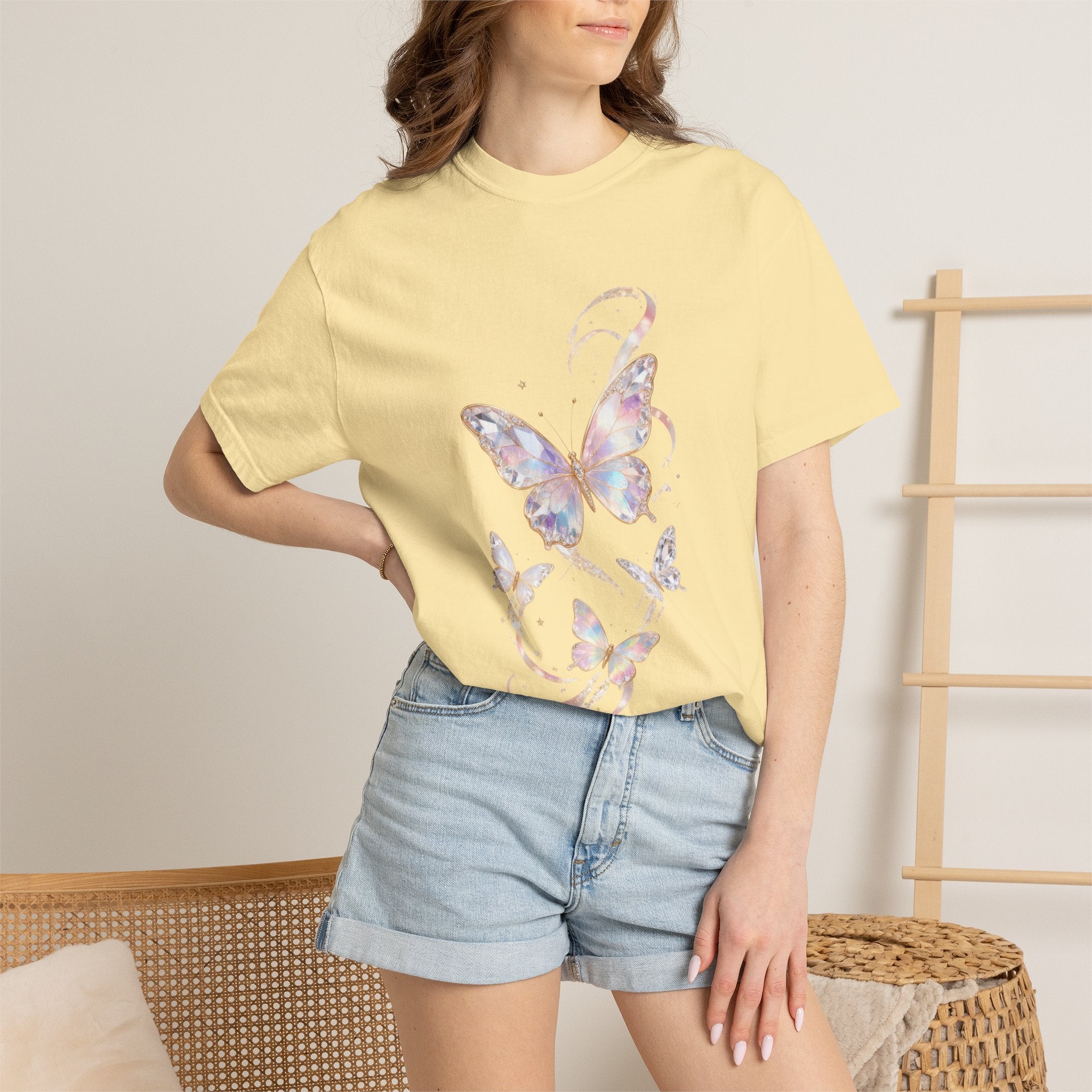 Halo Butterfly Tee - Comfort Colors