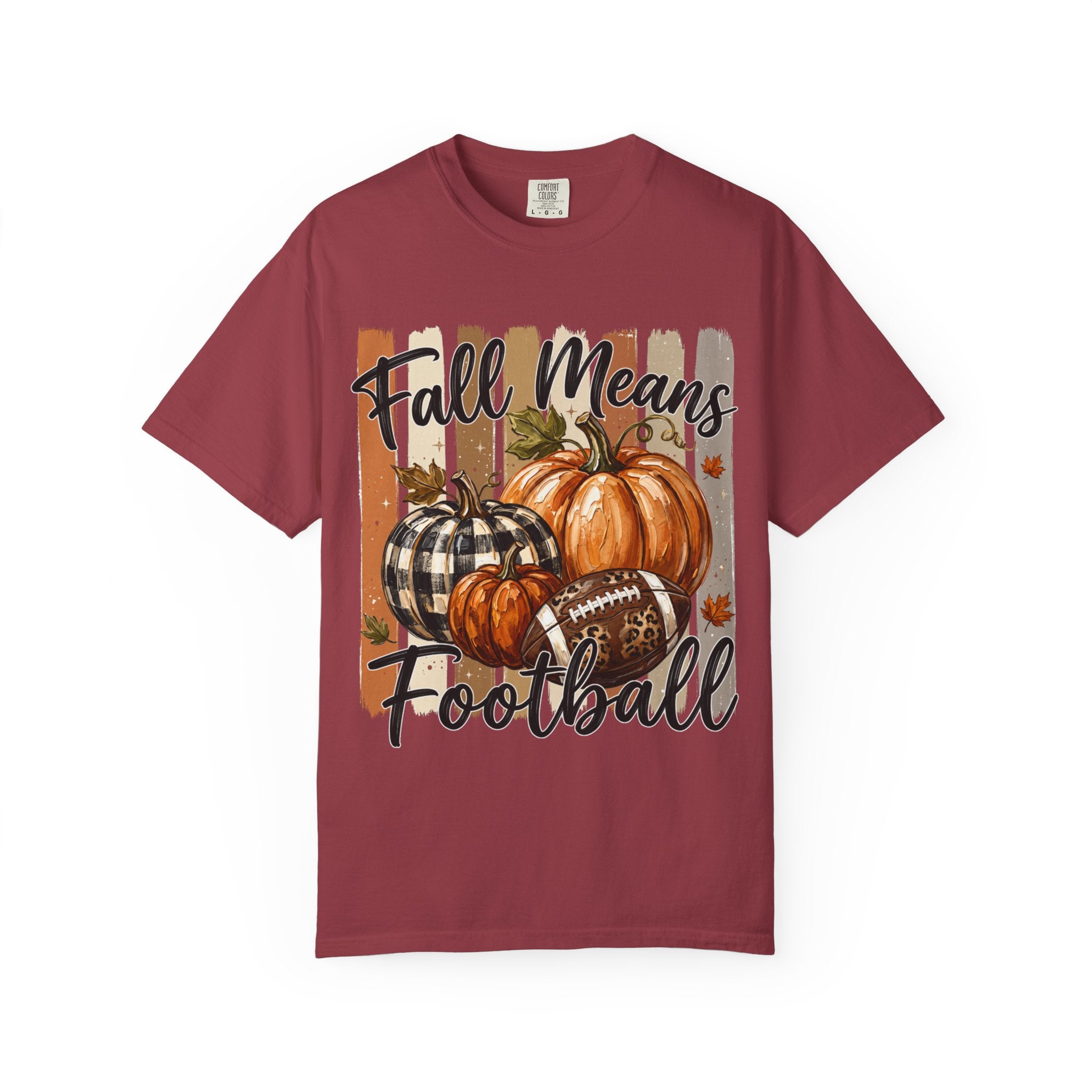 Fall Means Football Tee - Comfort Colors