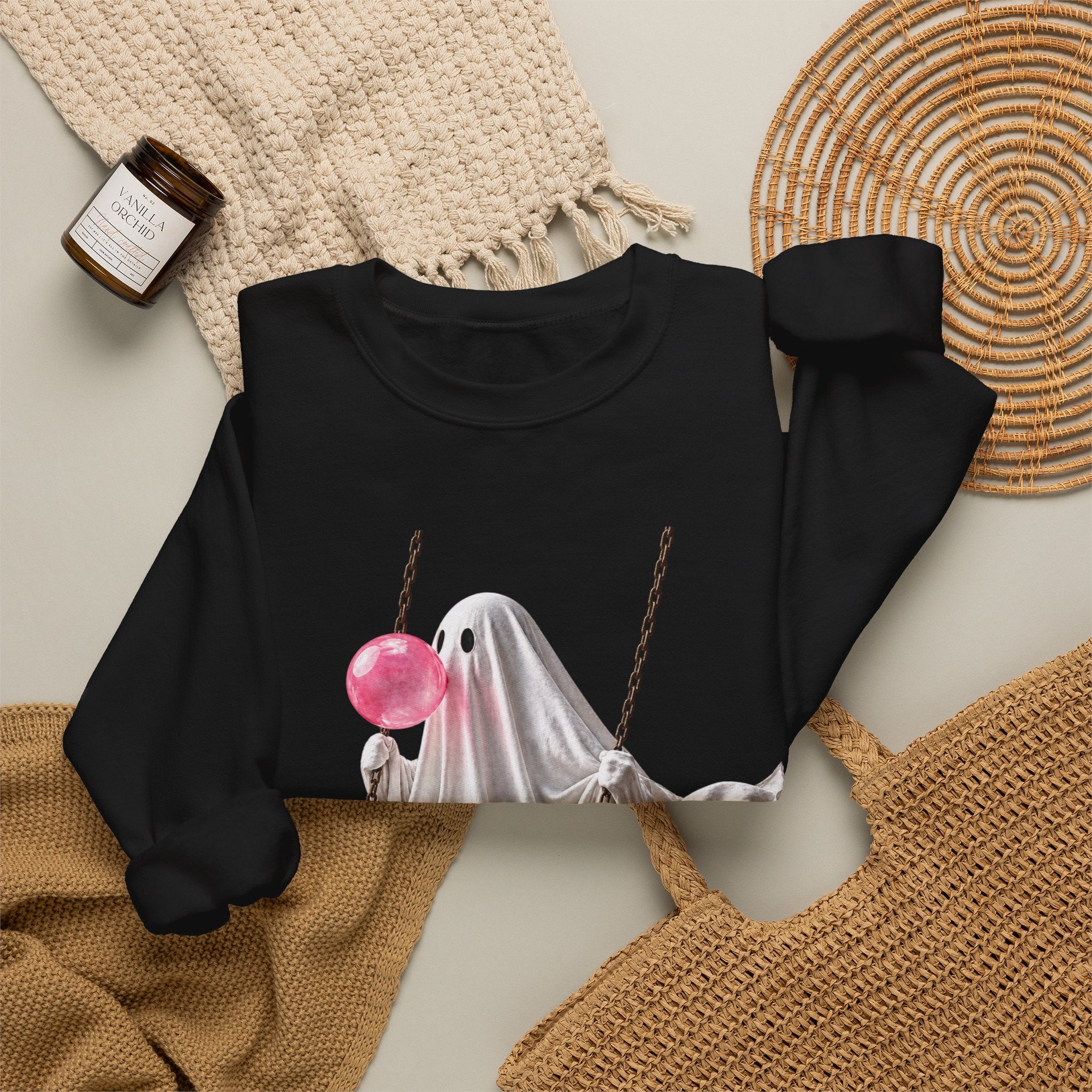 Bubblegum Ghost Sweatshirt - Gildan