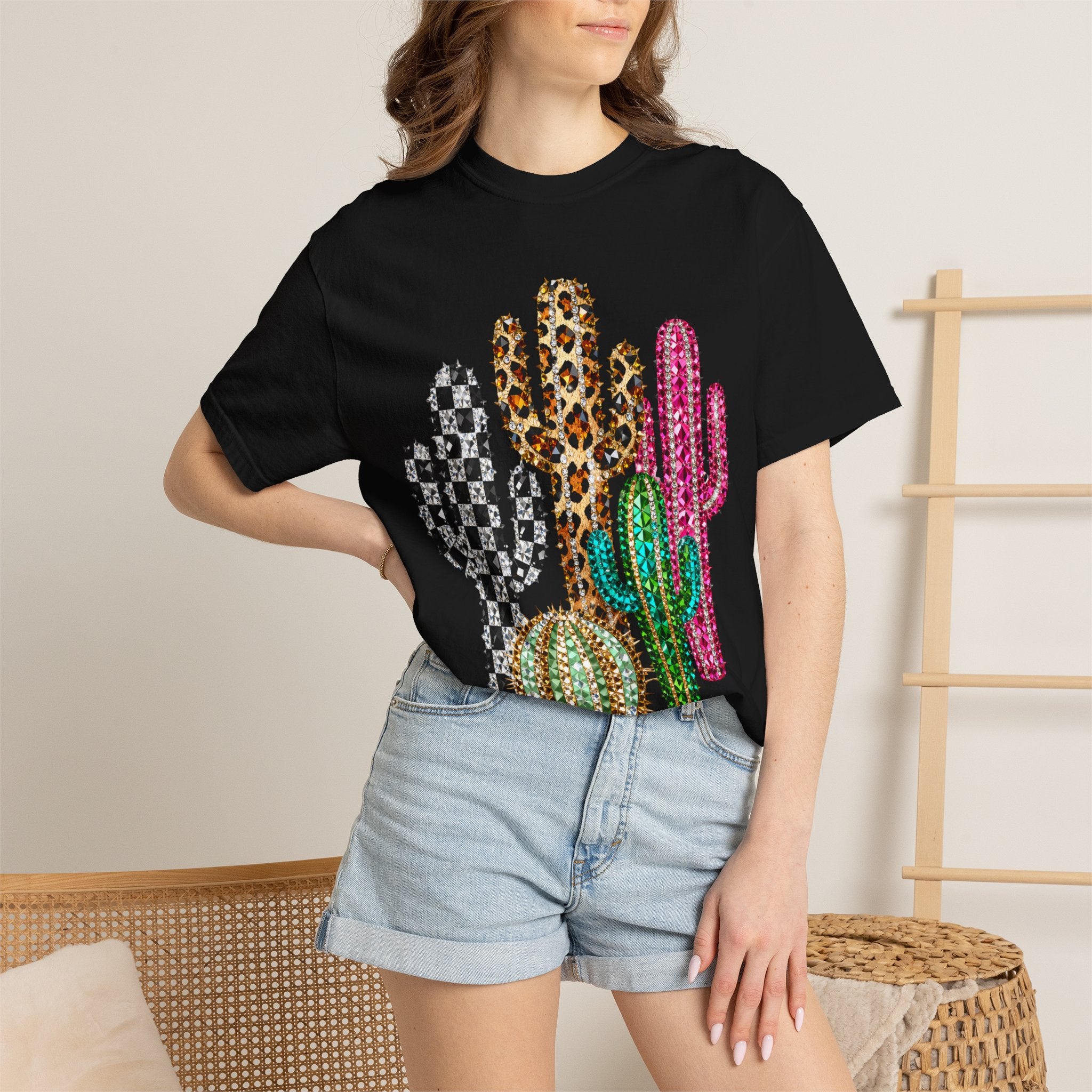 The Jeweled Cactus Tee - Comfort Colors
