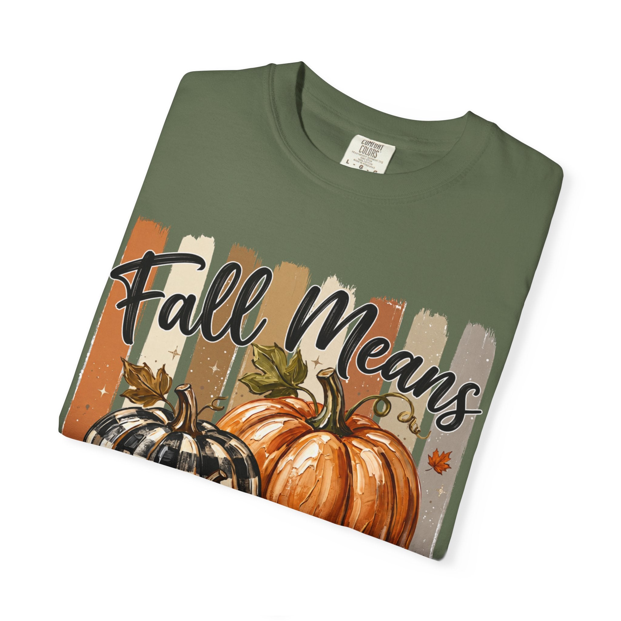 Fall Means Football Tee - Comfort Colors