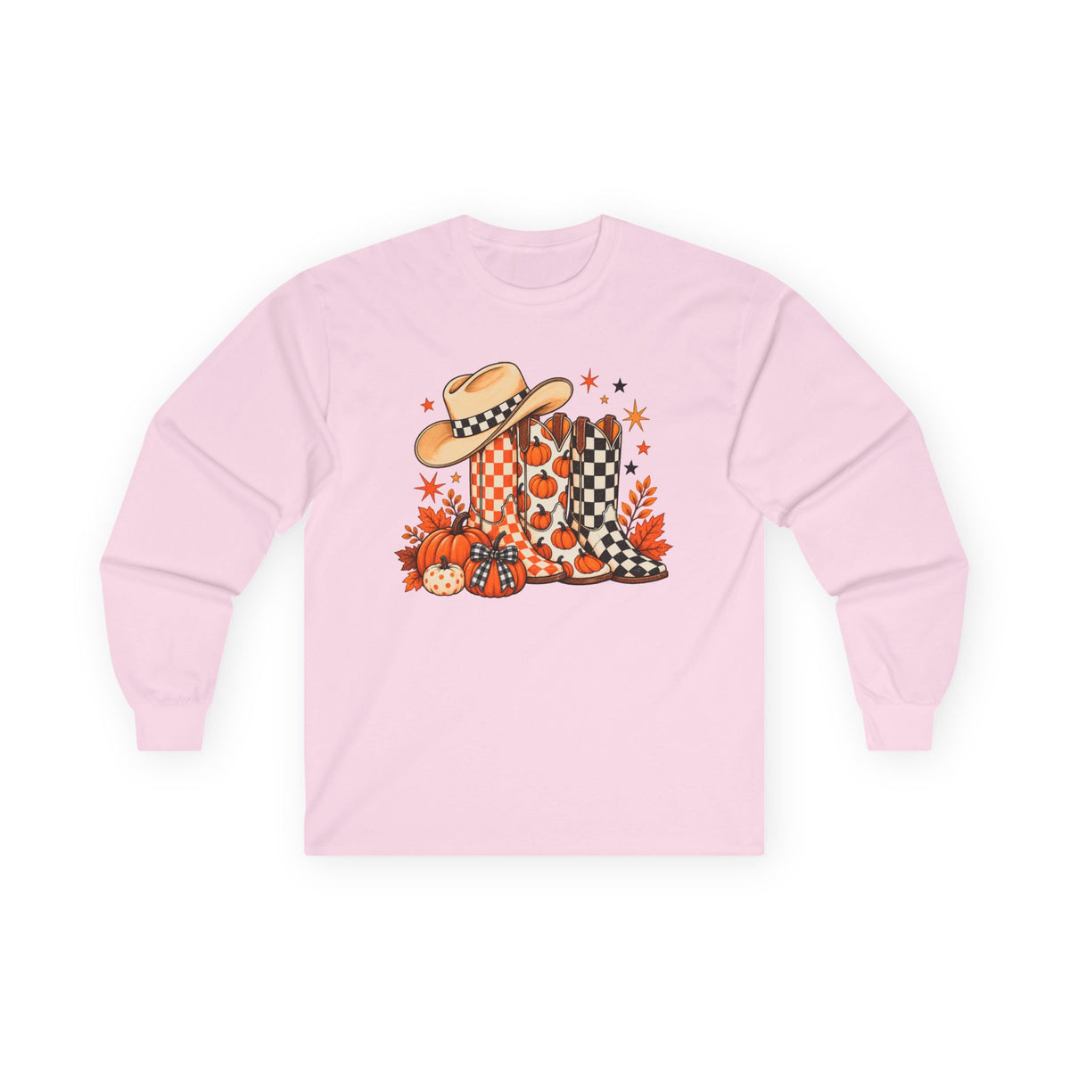 Halloween Boots Long Sleeve - Gildan