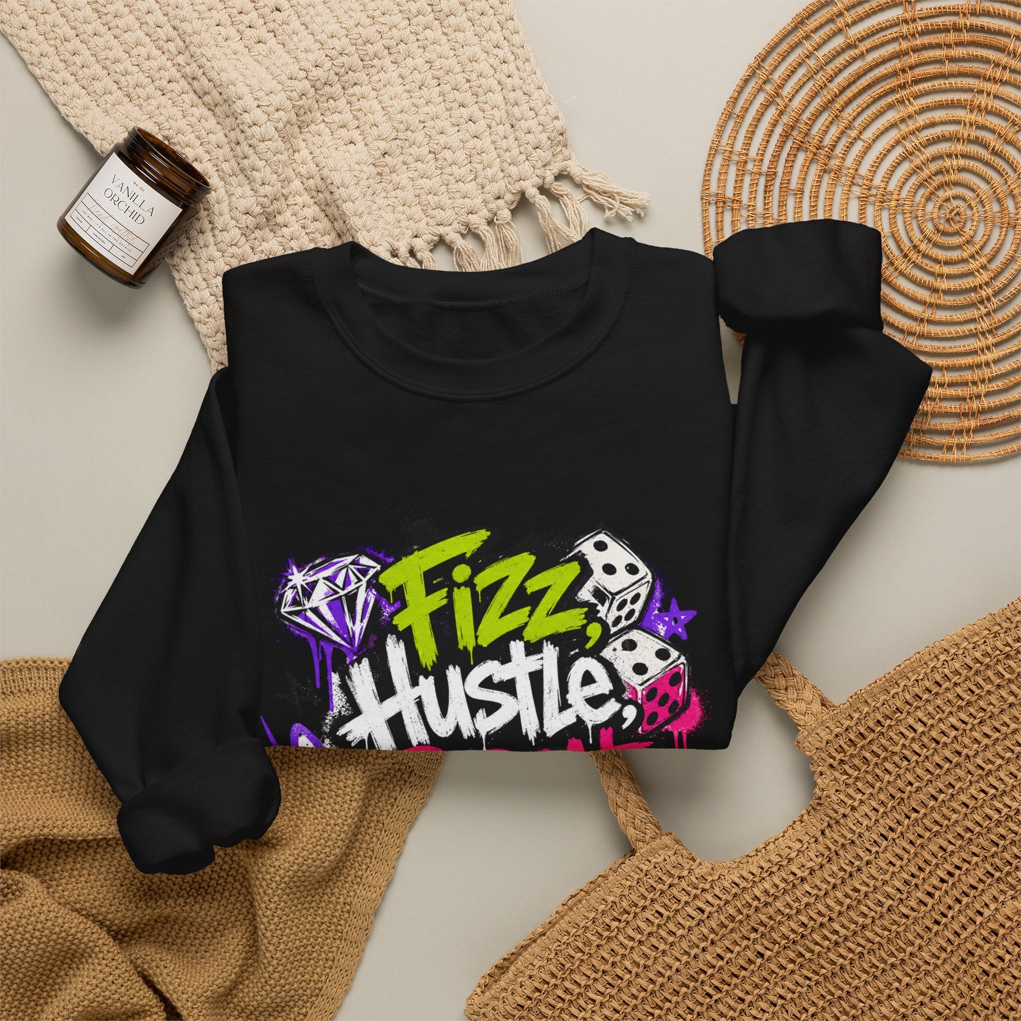 Fizz Hustle Repeat Sweatshirt - Gildan