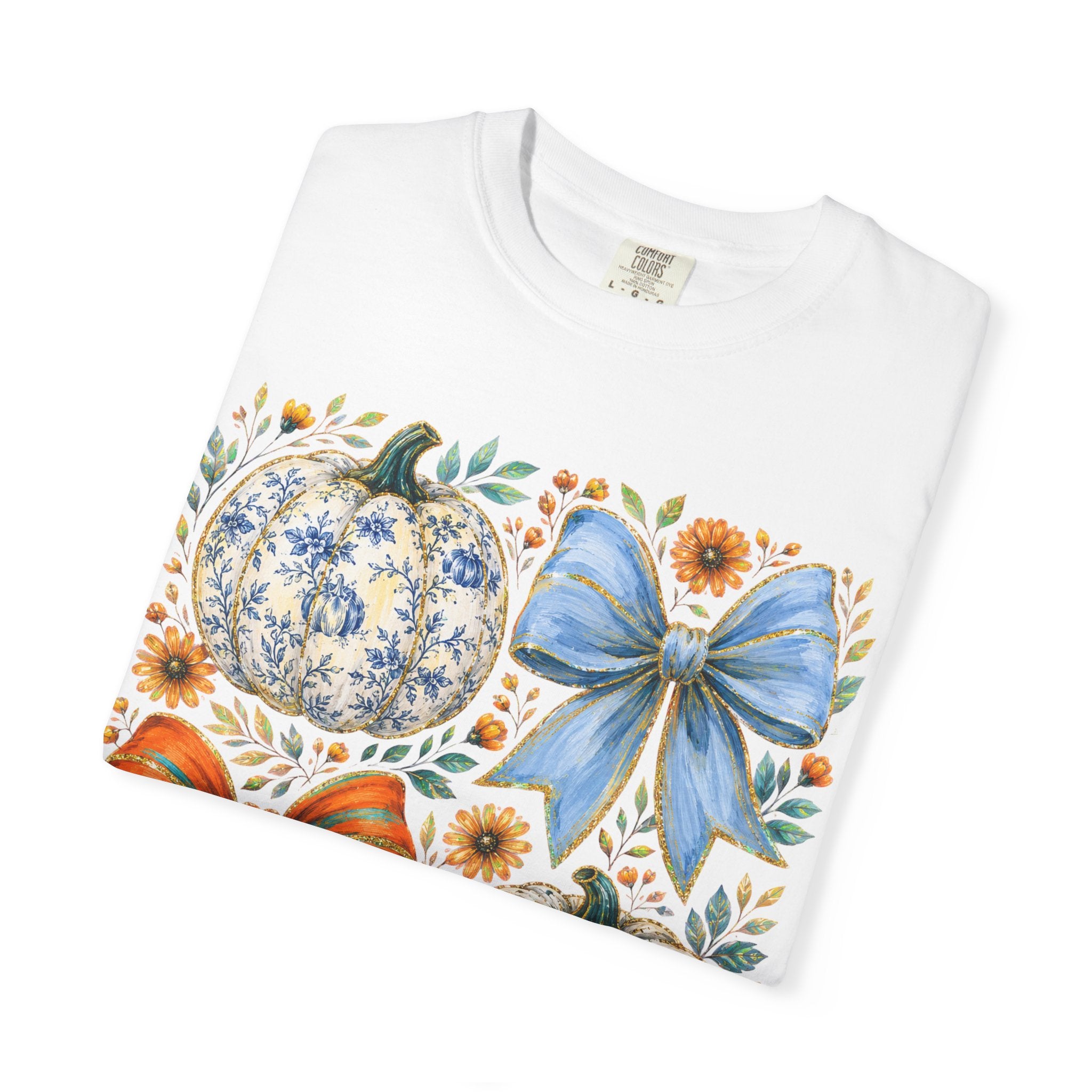 Pumpkin Bows Tee - Comfort Colors
