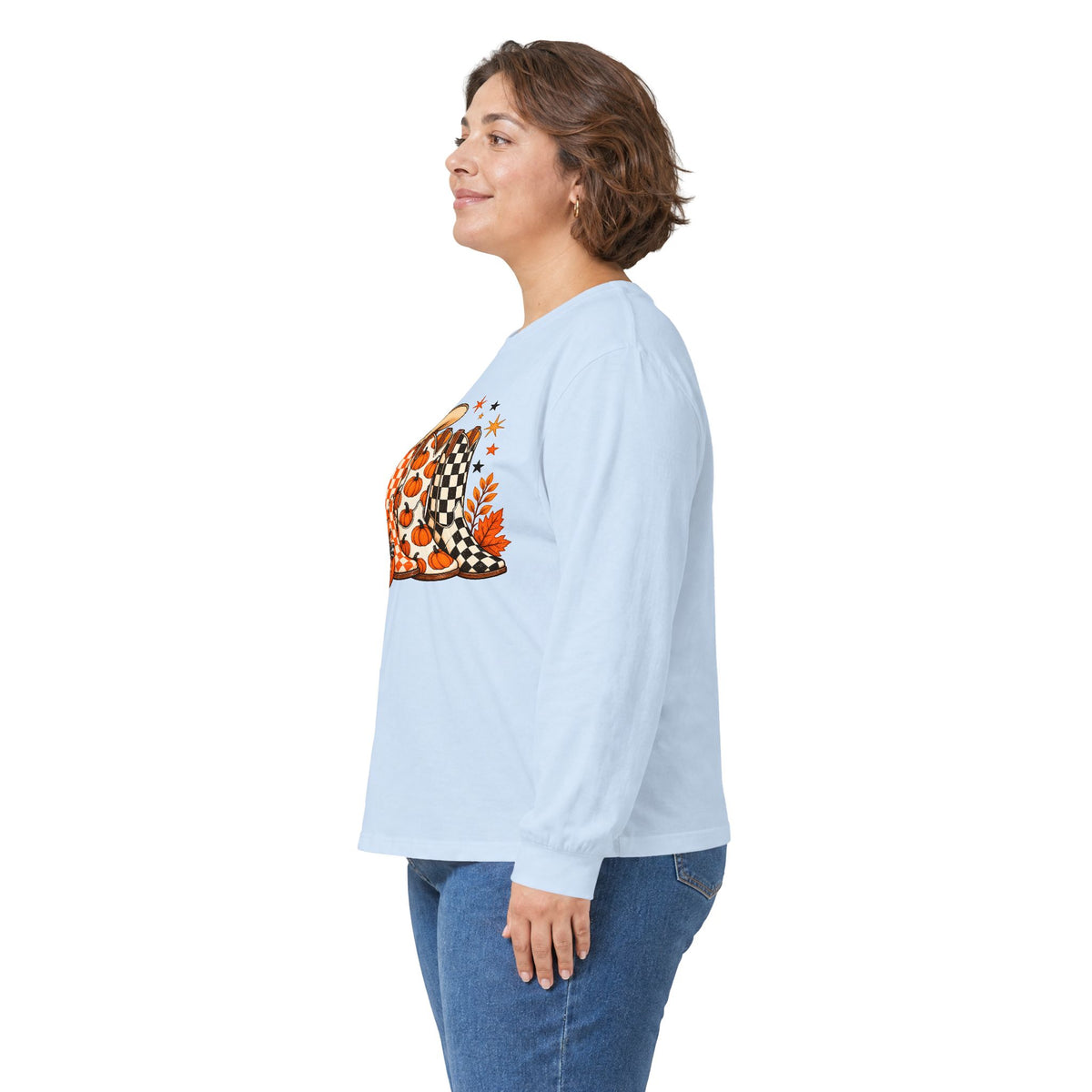 Halloween Boots Long Sleeve - Gildan