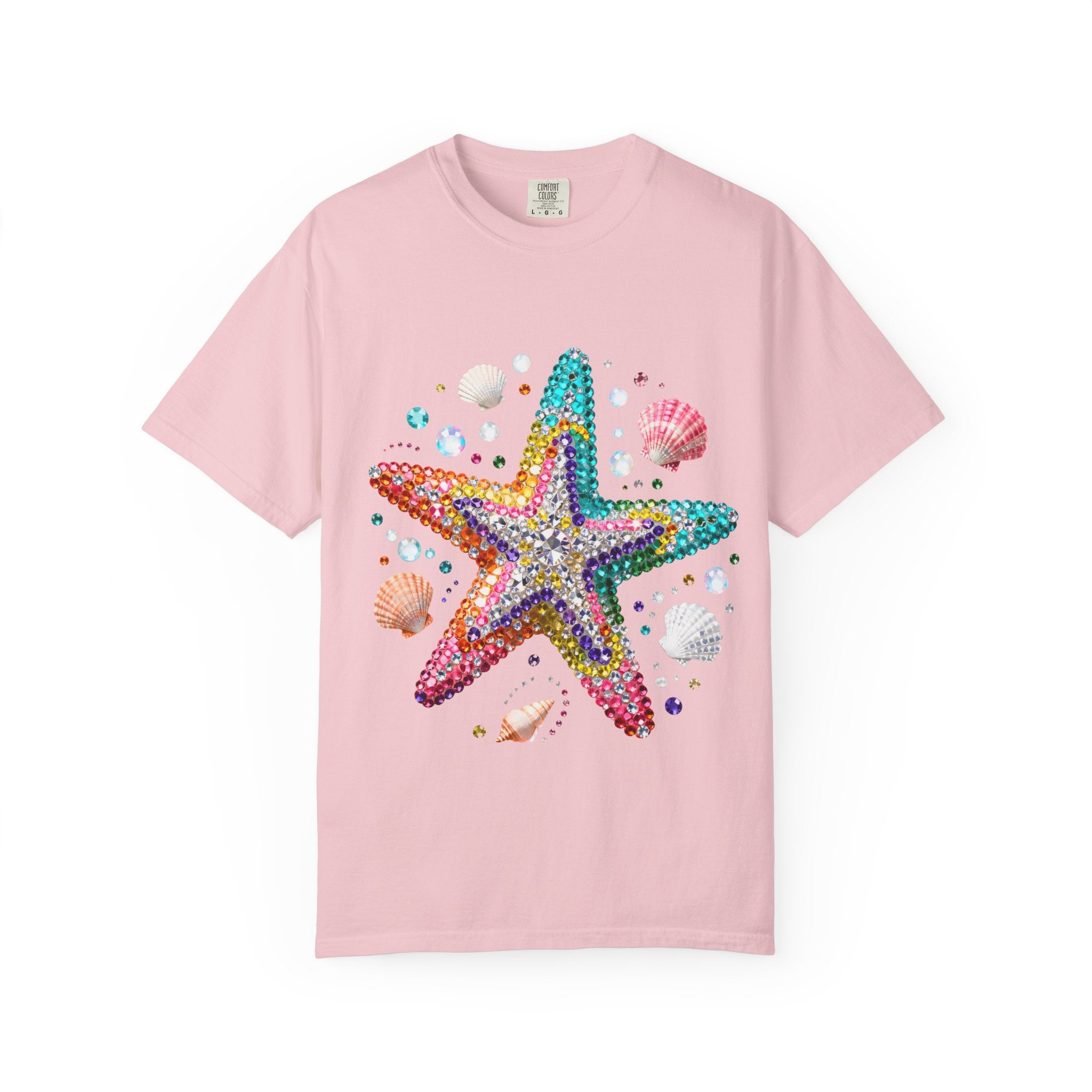 Jeweled Starfish Tee - Comfort Colors