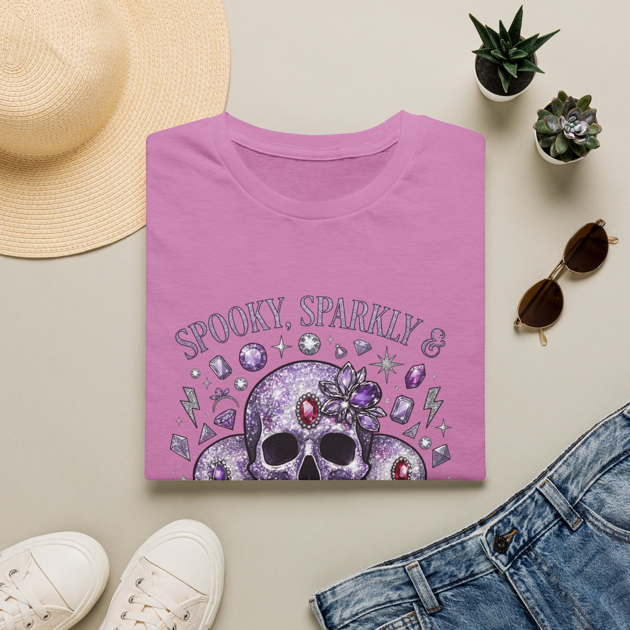 Spooky and Sparkly Tee - Gildan