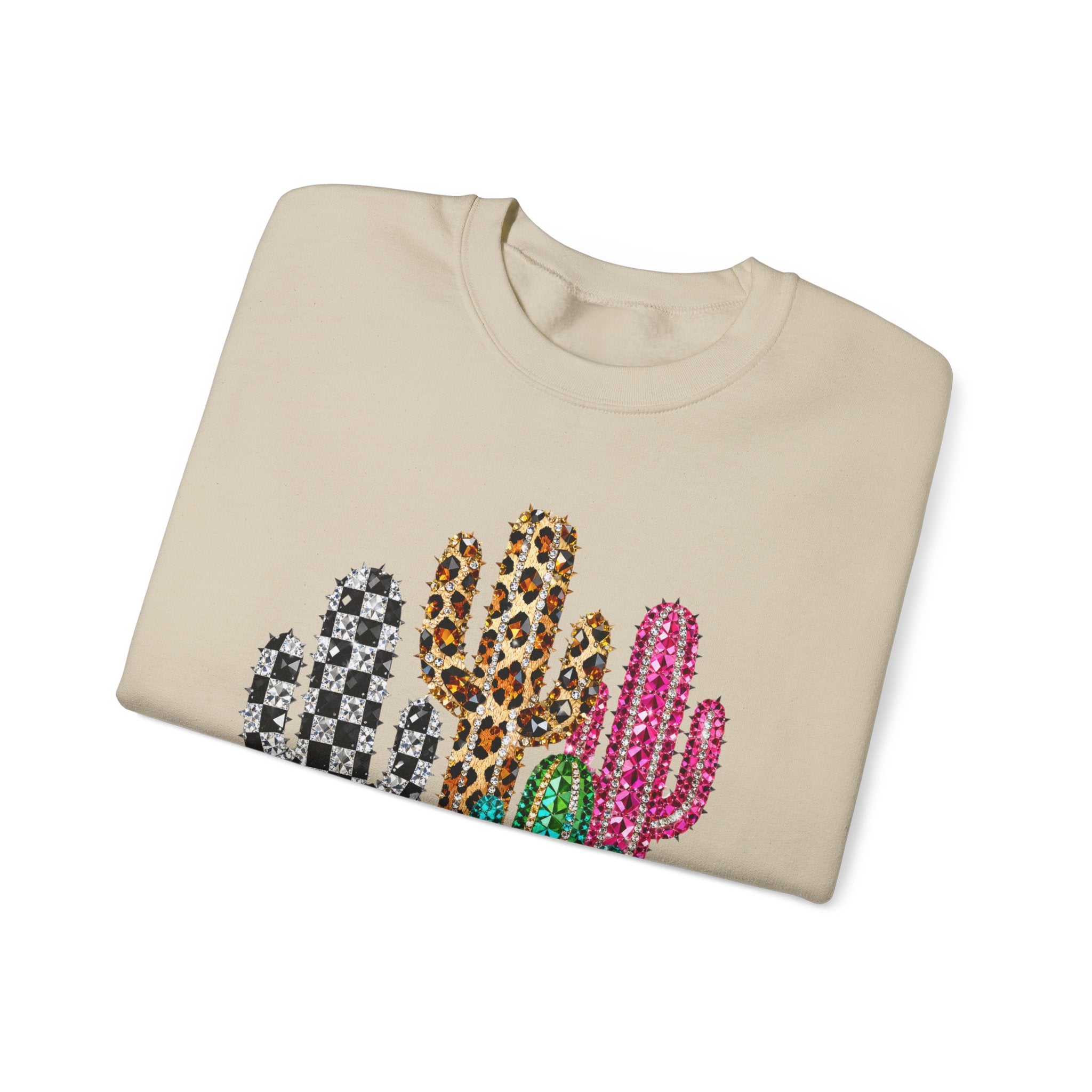 The Jeweled Cactus Sweatshirt - Gildan
