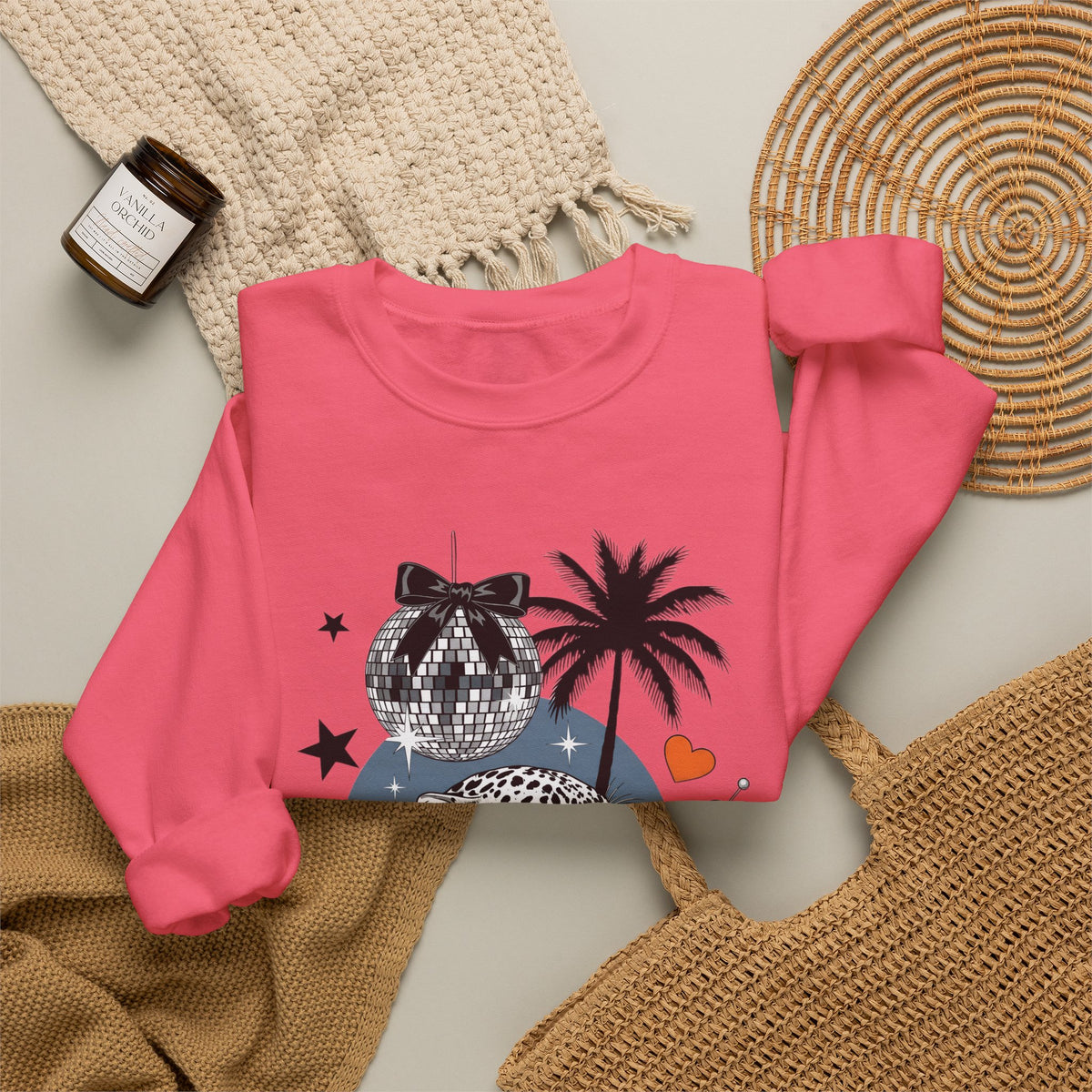 Disco Cheetah Sweatshirt - Gildan