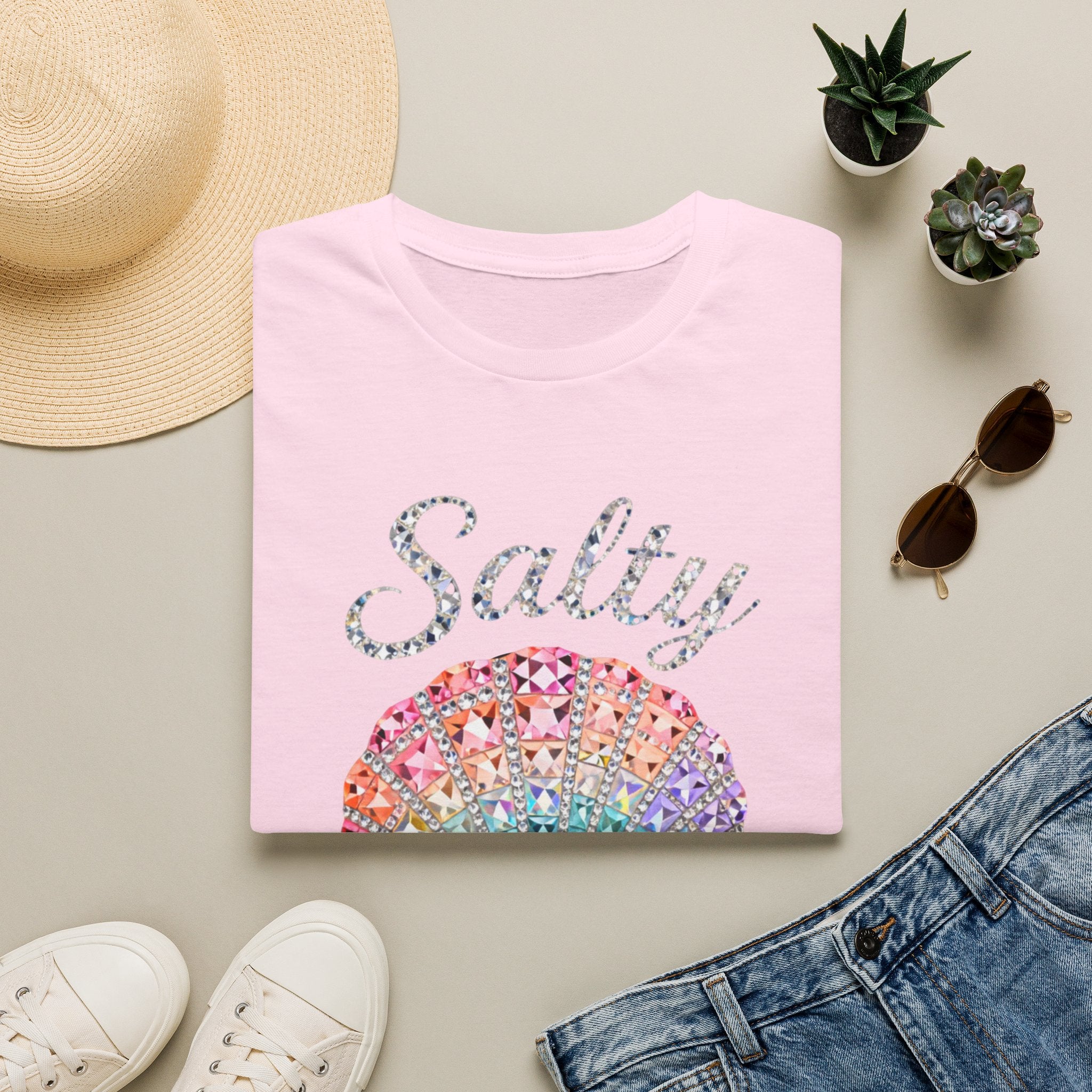 Salty Soul Jewel Tee - Gildan