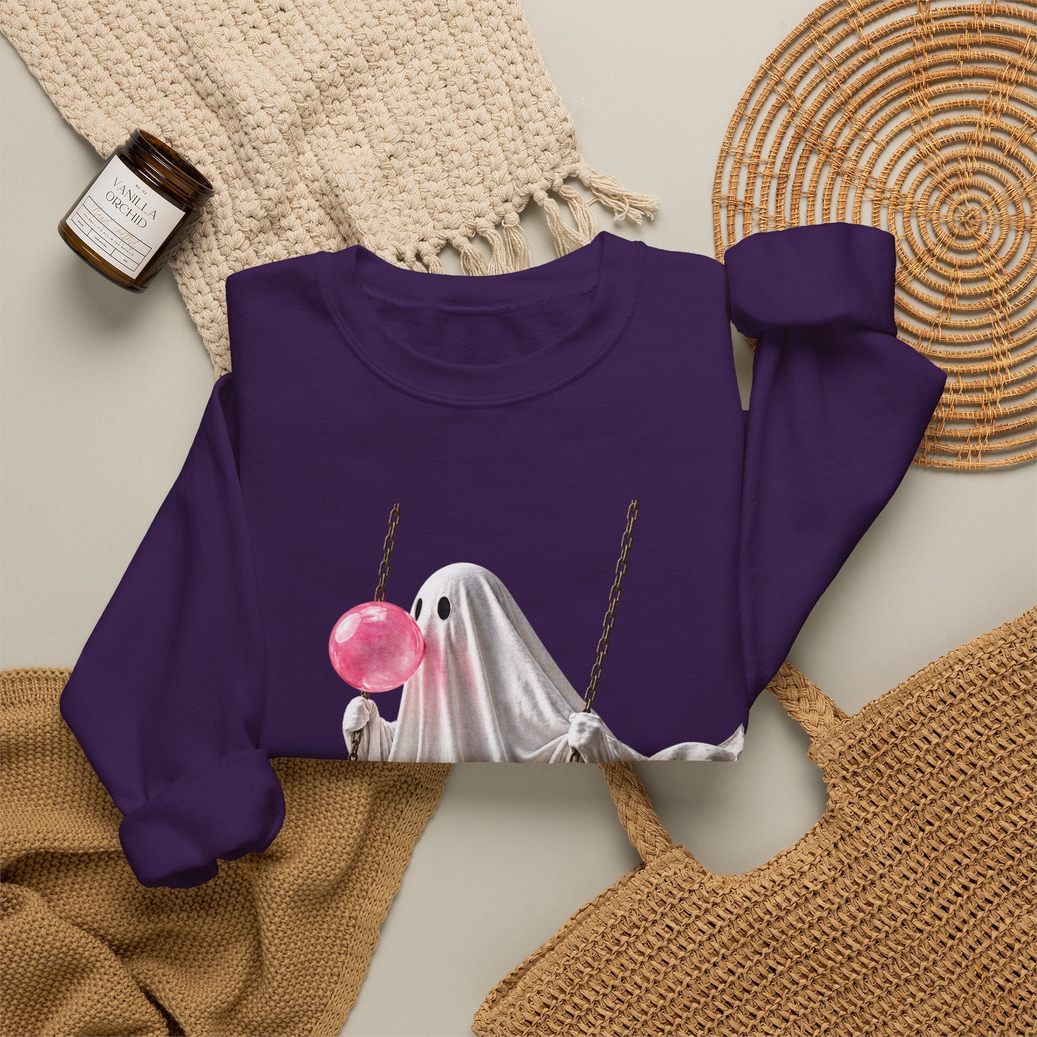 Bubblegum Ghost Sweatshirt - Gildan