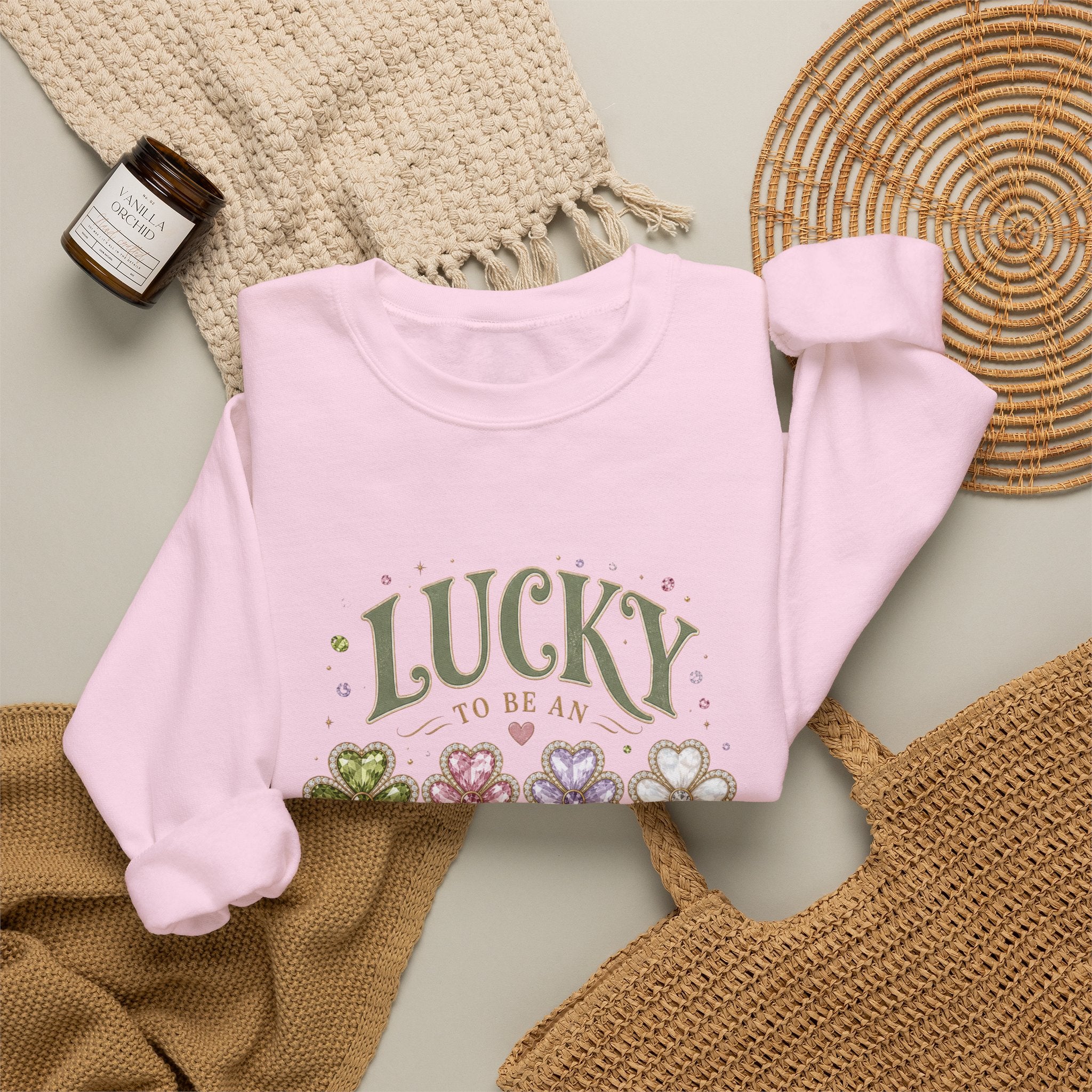 Lucky To Be An August Girl Sweatshirt