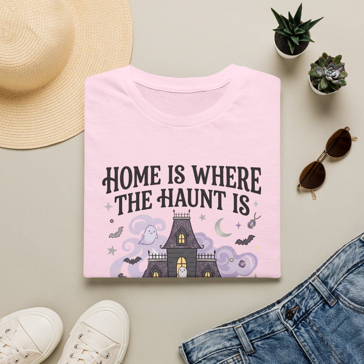 Home Is Where The Haunt Is Tee - Gildan