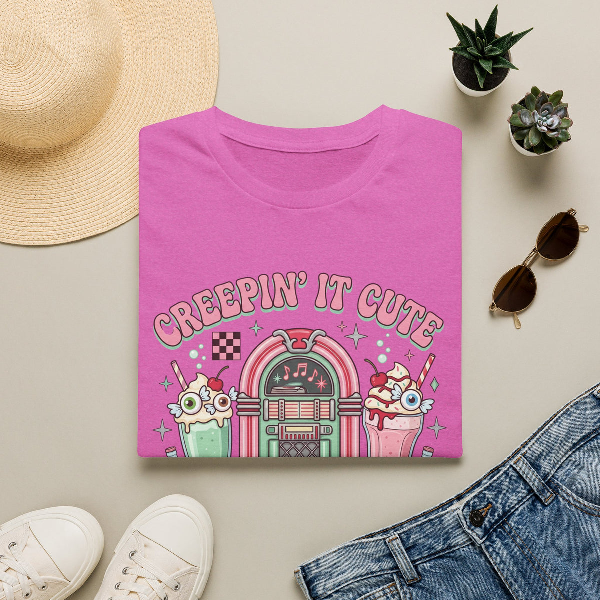 Creepin' It Cute Tee - Gildan