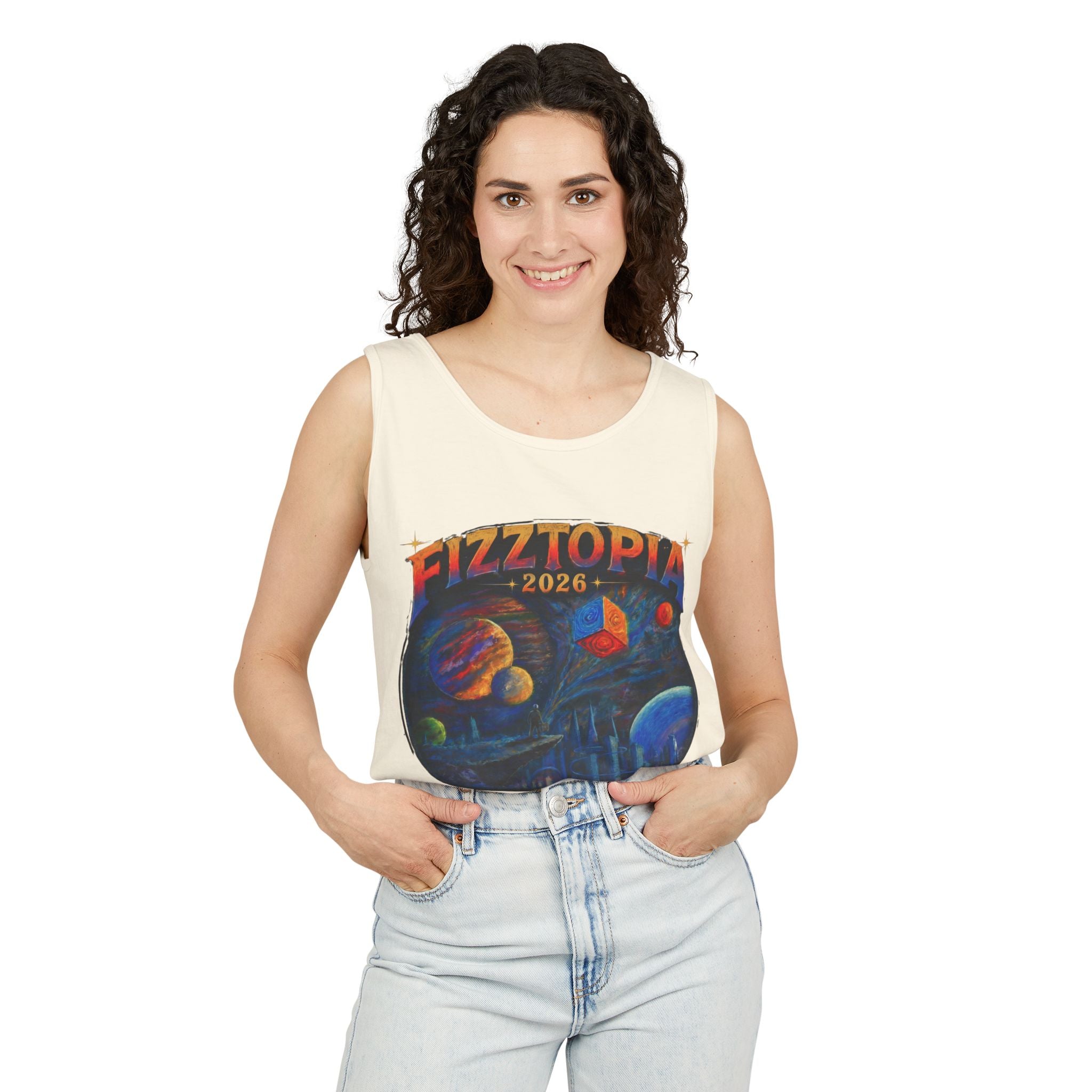Daddy Ring Bomb's Fizztopia Galaxy Tank - Comfort Colors