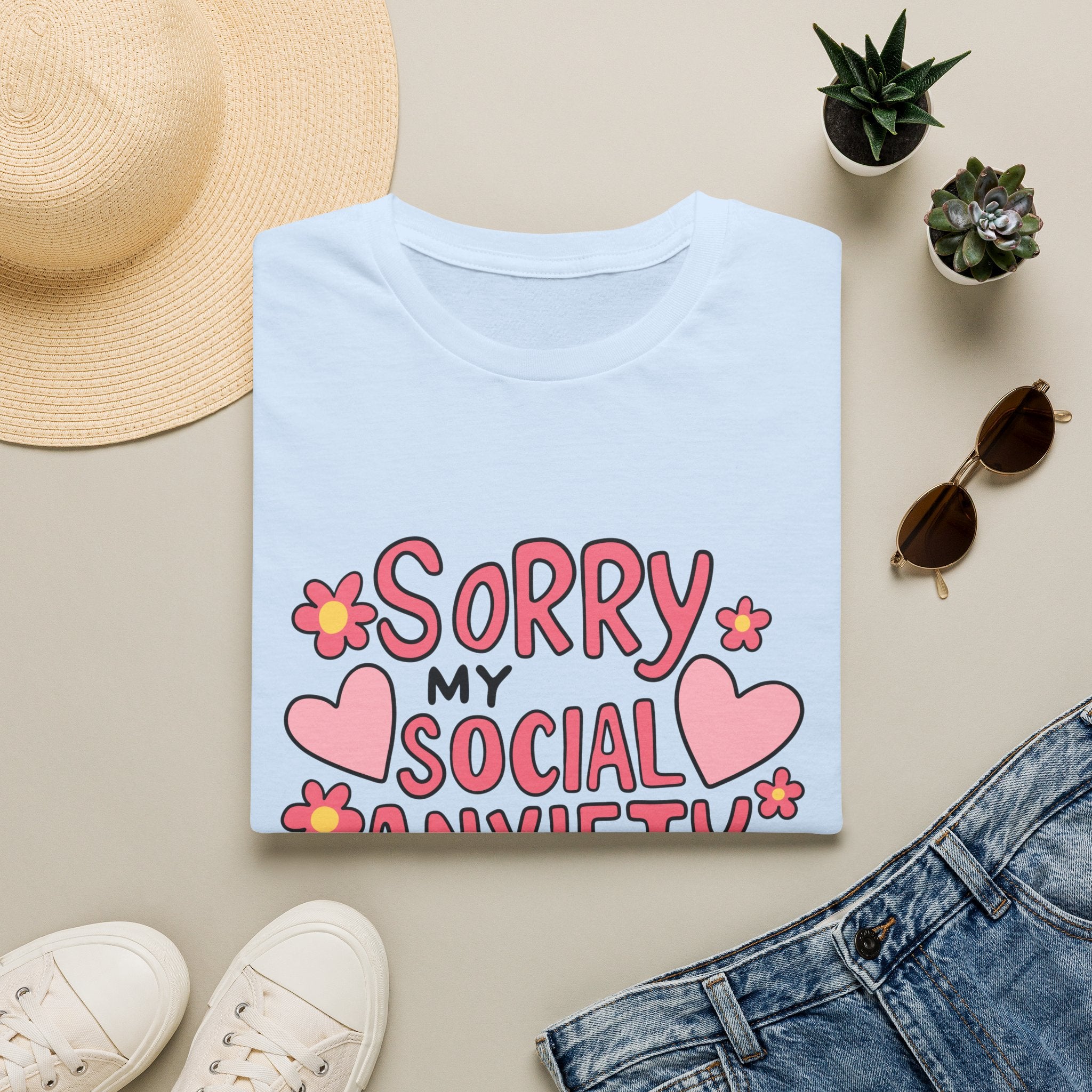 My Social Anxiety Says No Tee- Gildan