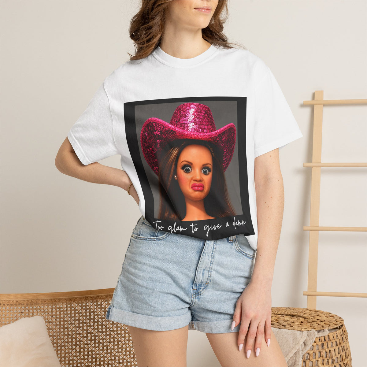 Too Glam To Give a Damn Tee - Comfort Colors