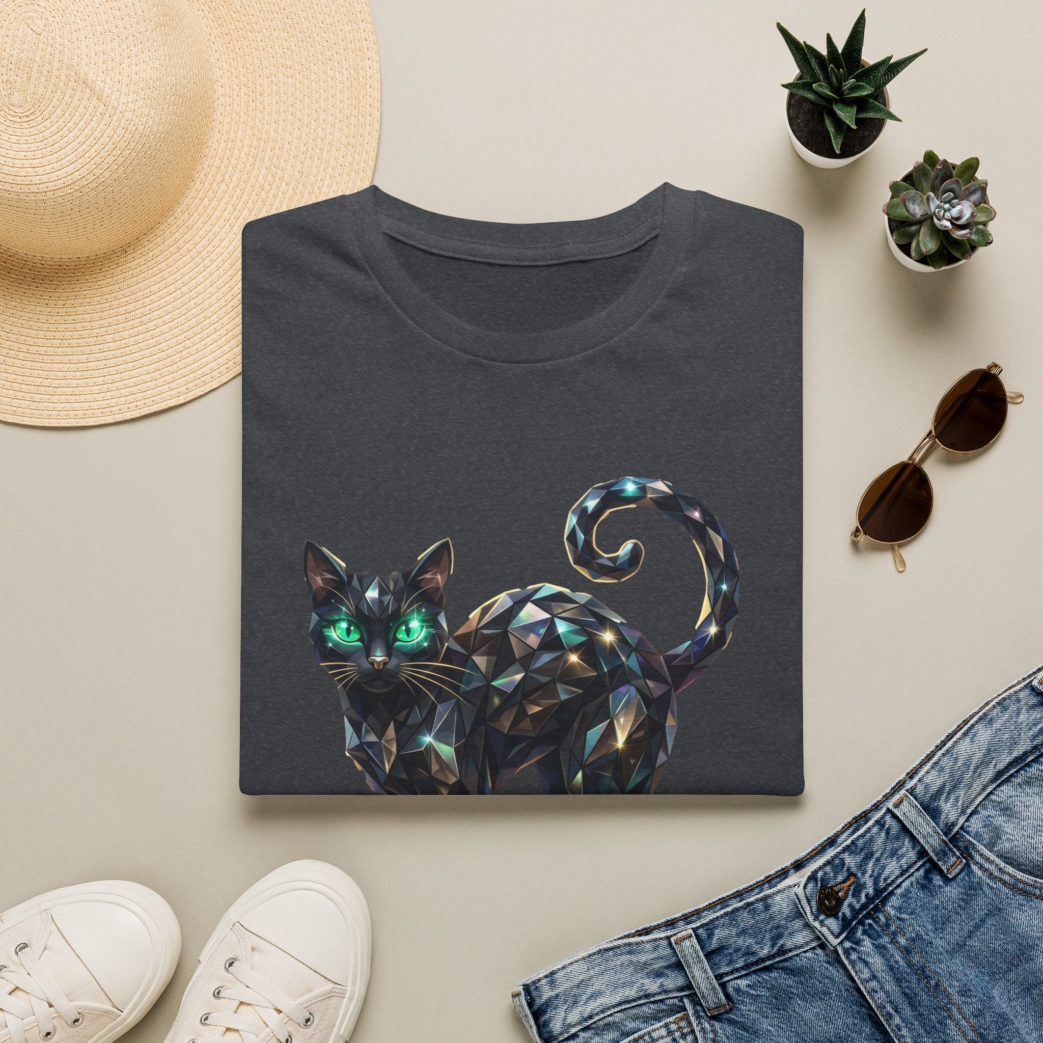 The Jeweled Cat Tee - Gildan