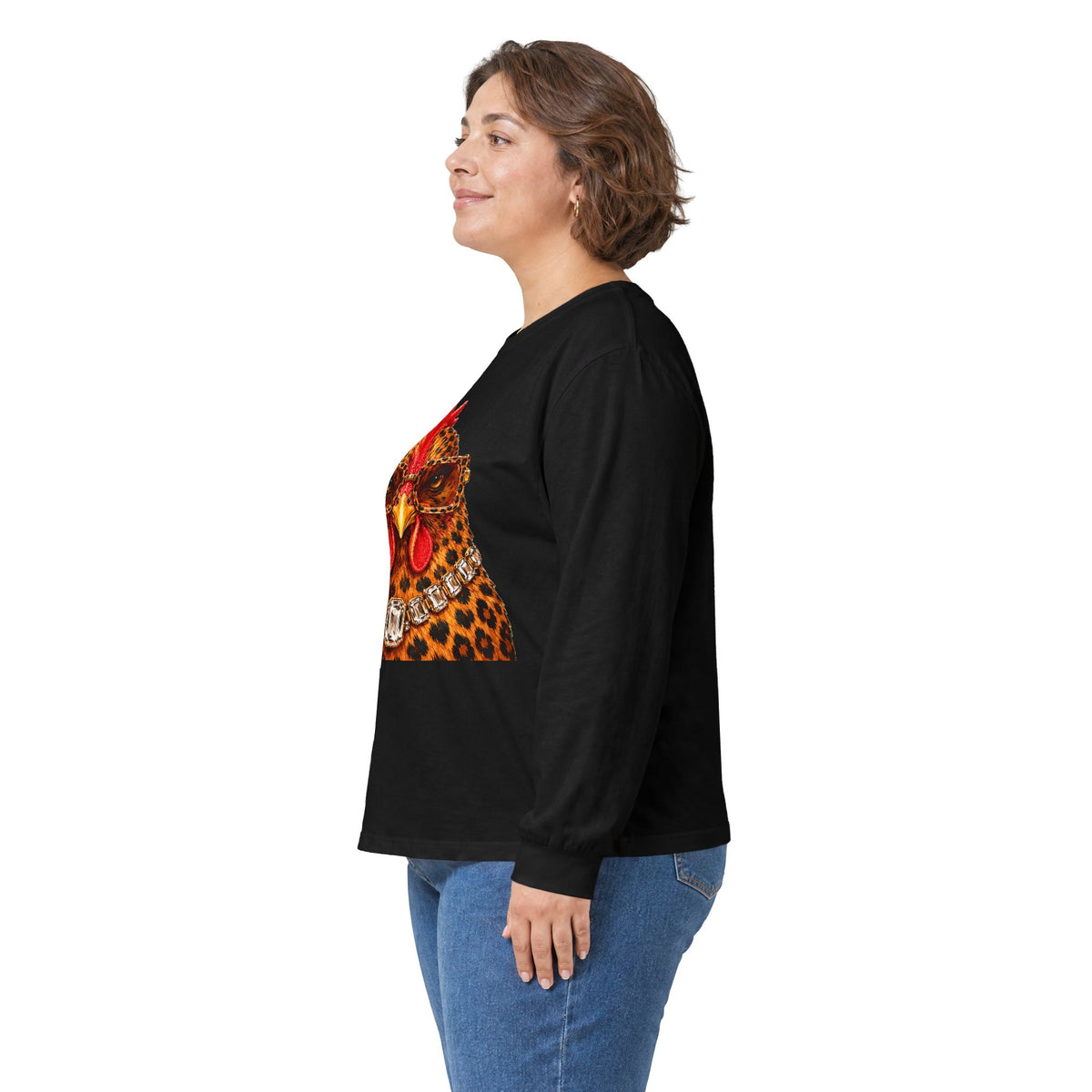 The Sassy Chicken Long Sleeve Tee - Gildan