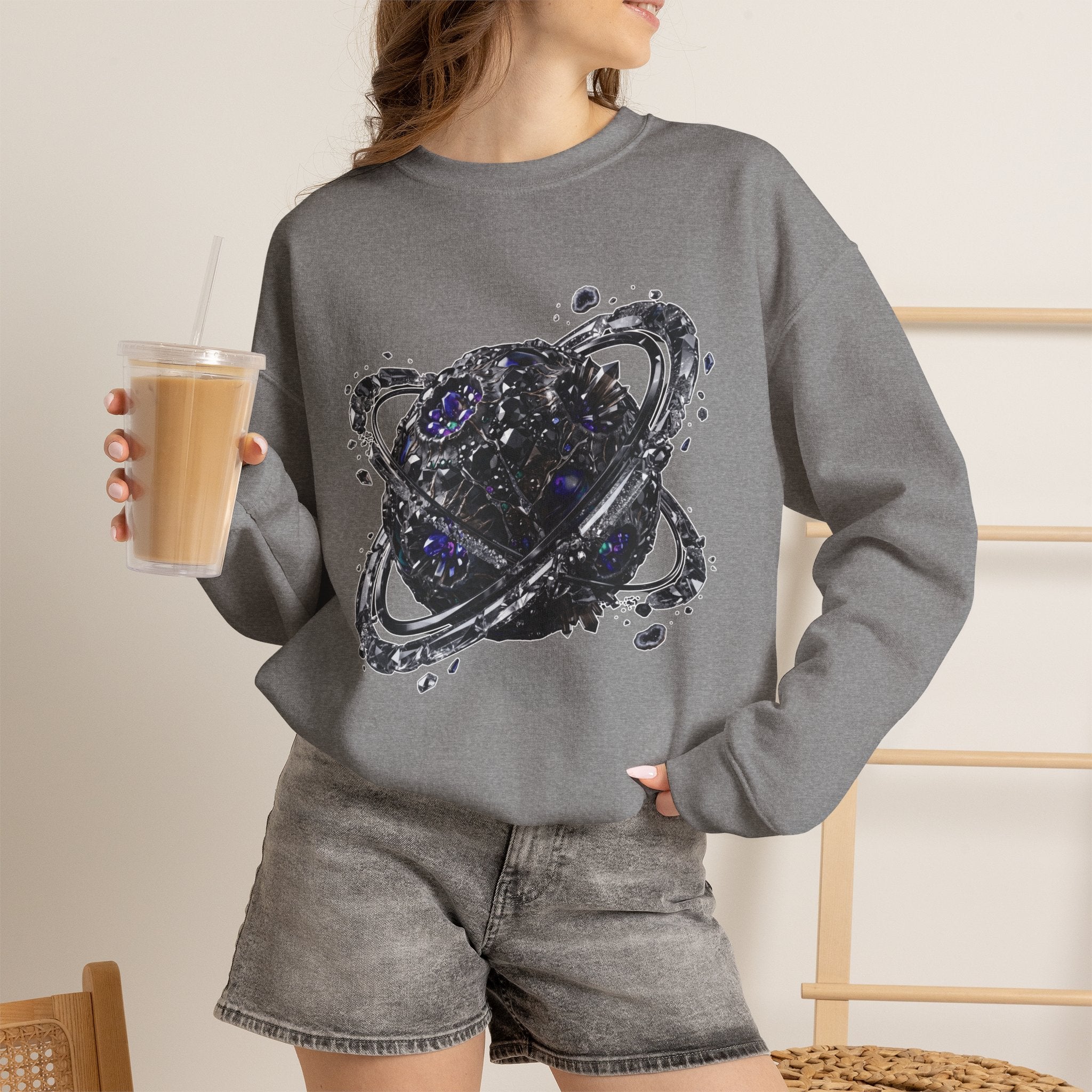 Galactic Planet Sweatshirt - Gildan