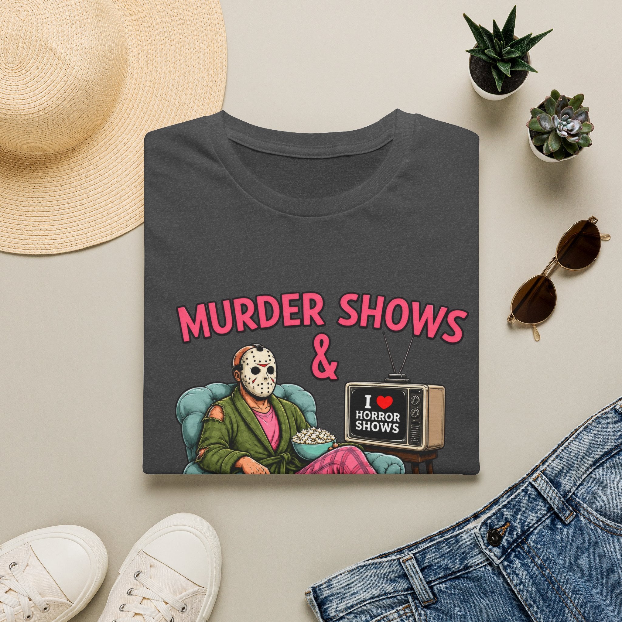 Murder Shows and Comfy Clothes Tee- Gildan